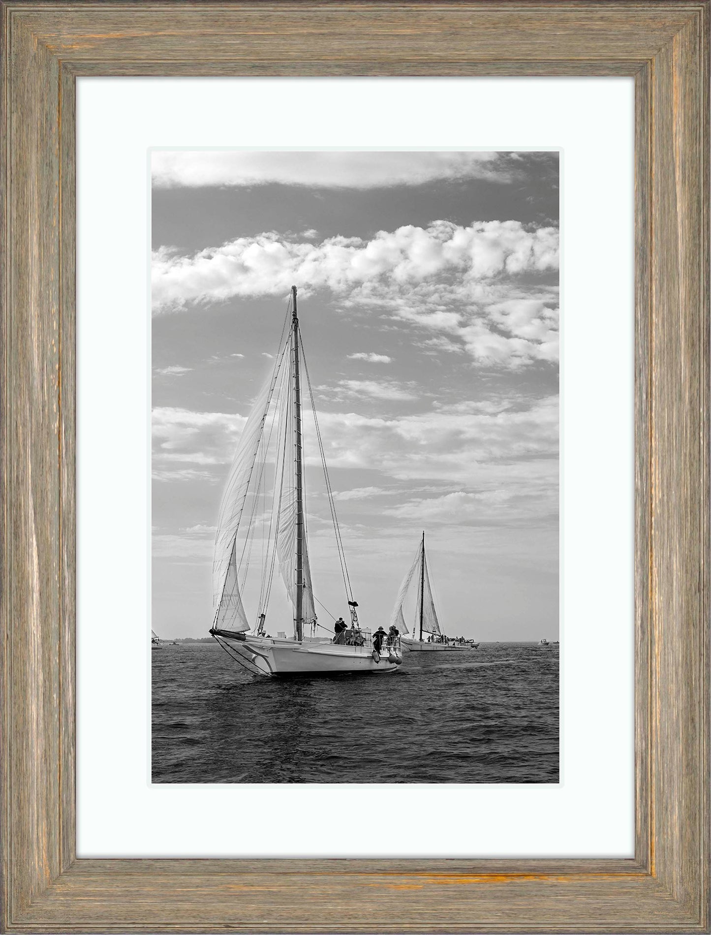 2023 Deal Island Skipjack Races - The Rebecca T Ruark Leading the Kathryn -- Digital Print