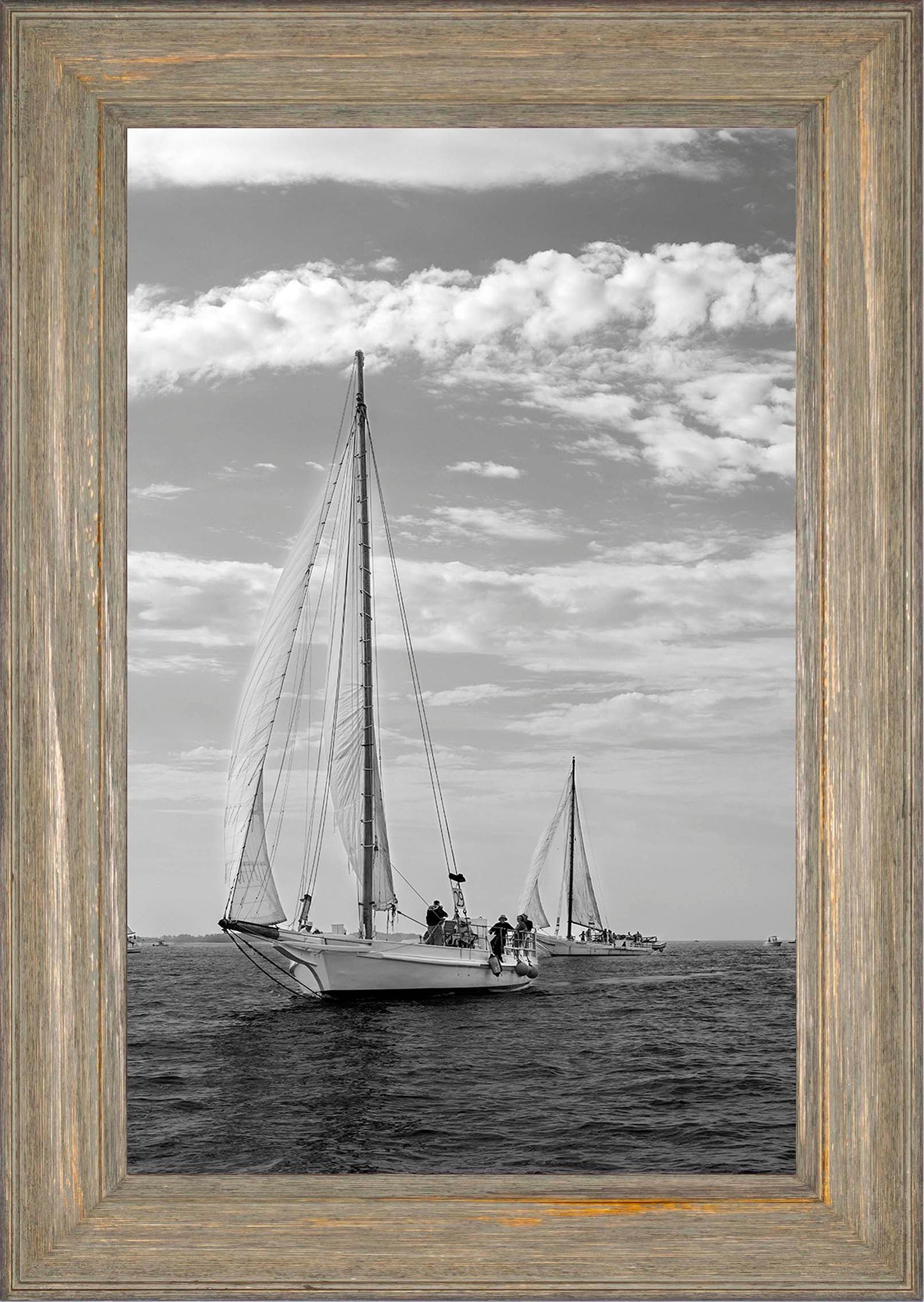 2023 Deal Island Skipjack Races - The Rebecca T Ruark Leading the Kathryn -- Digital Print