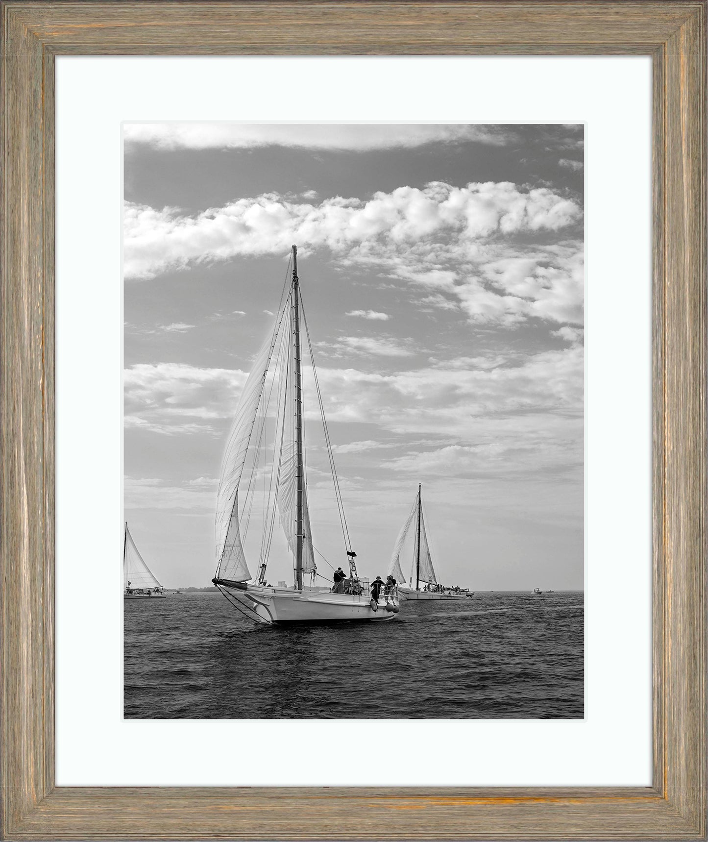 2023 Deal Island Skipjack Races - The Rebecca T Ruark Leading the Kathryn -- Digital Print