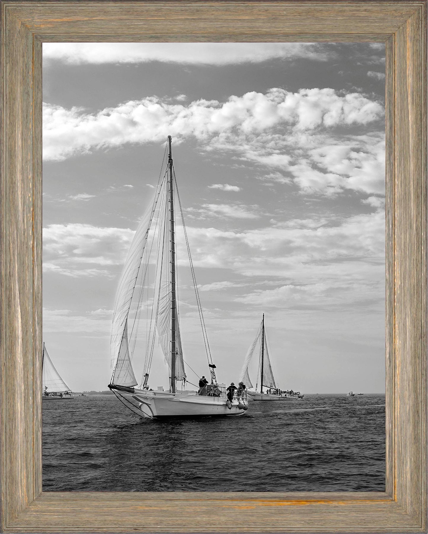 2023 Deal Island Skipjack Races - The Rebecca T Ruark Leading the Kathryn -- Digital Print