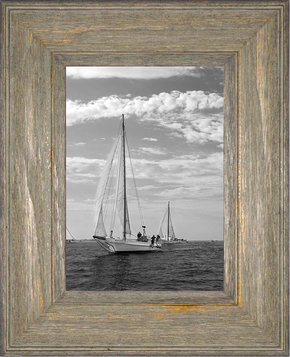 2023 Deal Island Skipjack Races - The Rebecca T Ruark Leading the Kathryn -- Digital Print