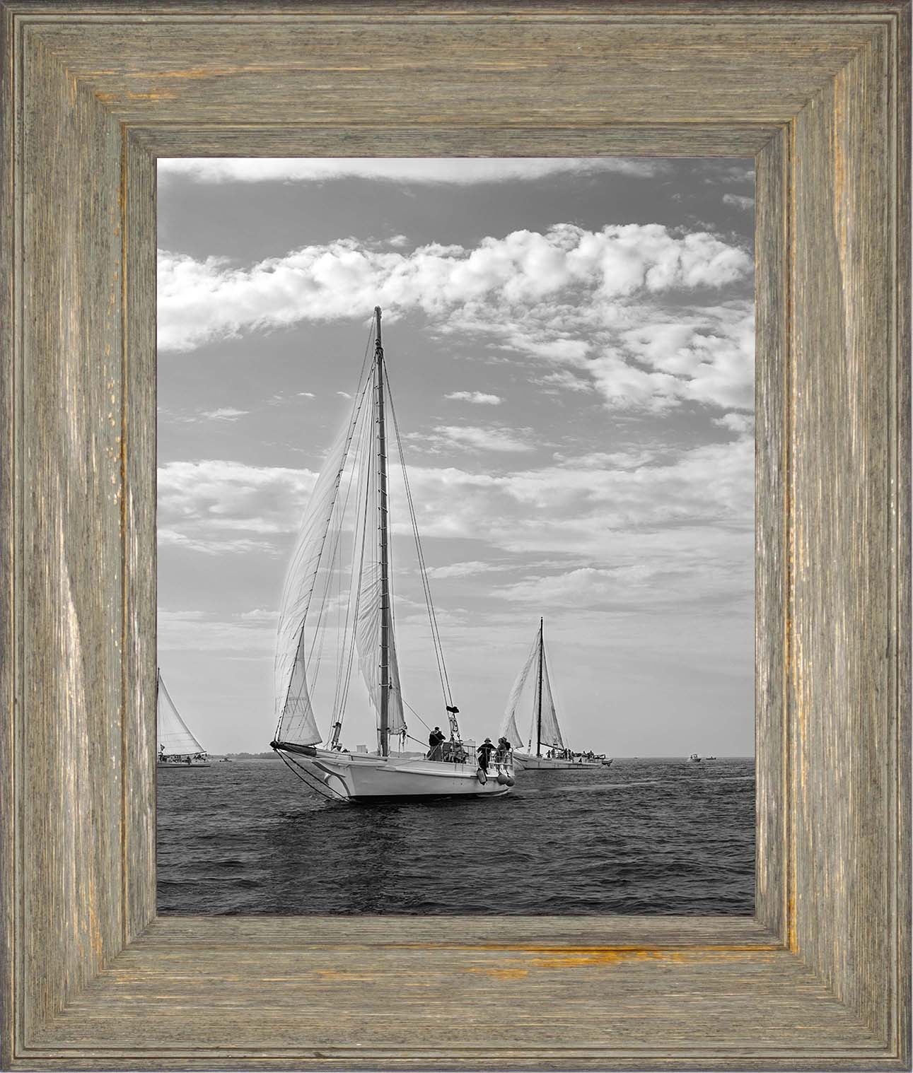 2023 Deal Island Skipjack Races - The Rebecca T Ruark Leading the Kathryn -- Digital Print