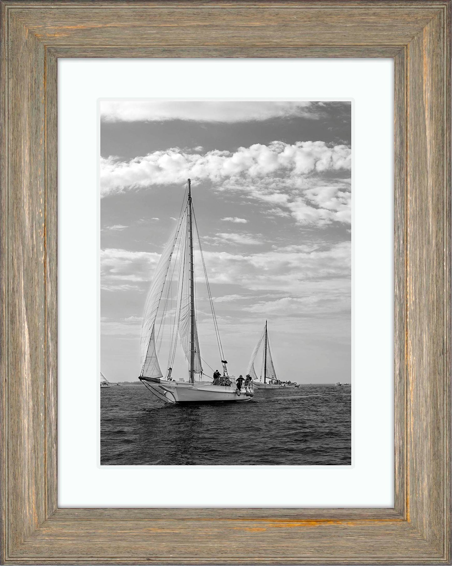 2023 Deal Island Skipjack Races - The Rebecca T Ruark Leading the Kathryn -- Digital Print