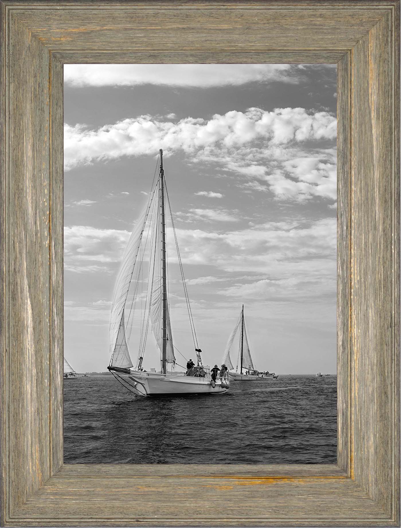 2023 Deal Island Skipjack Races - The Rebecca T Ruark Leading the Kathryn -- Digital Print