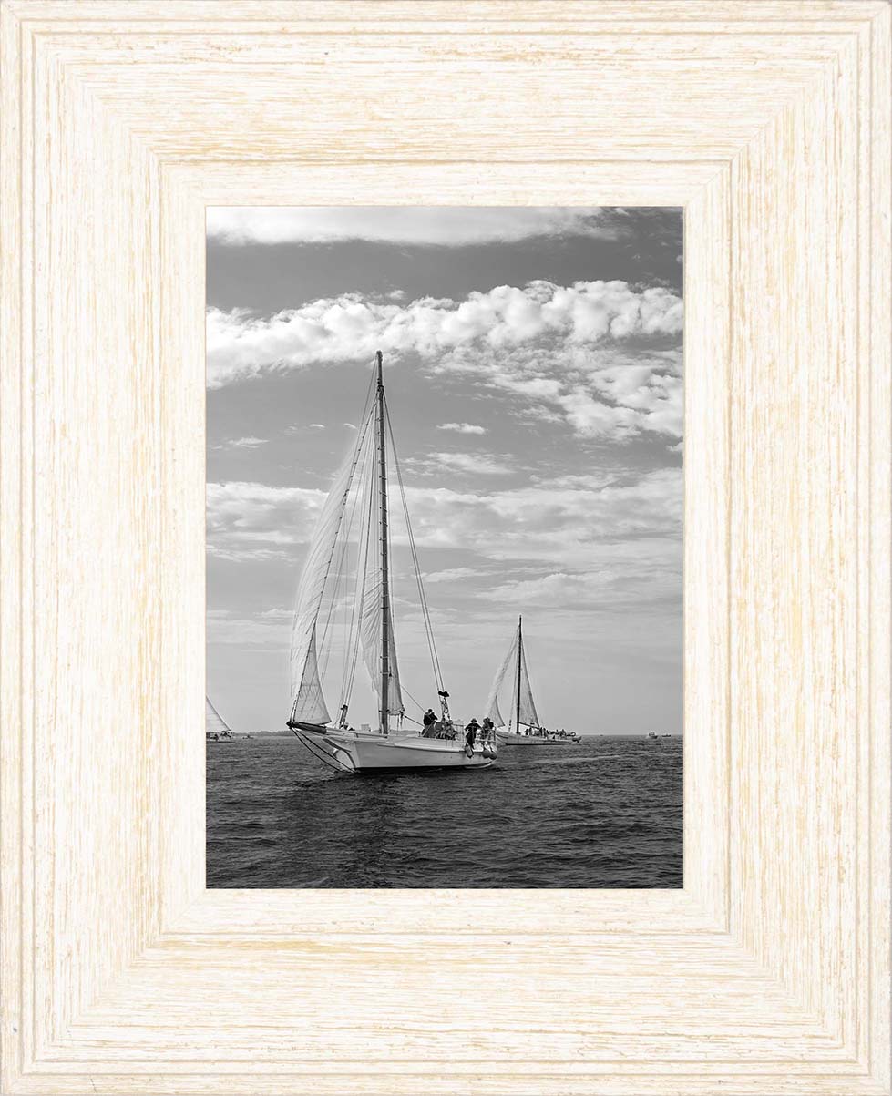 2023 Deal Island Skipjack Races - The Rebecca T Ruark Leading the Kathryn -- Digital Print