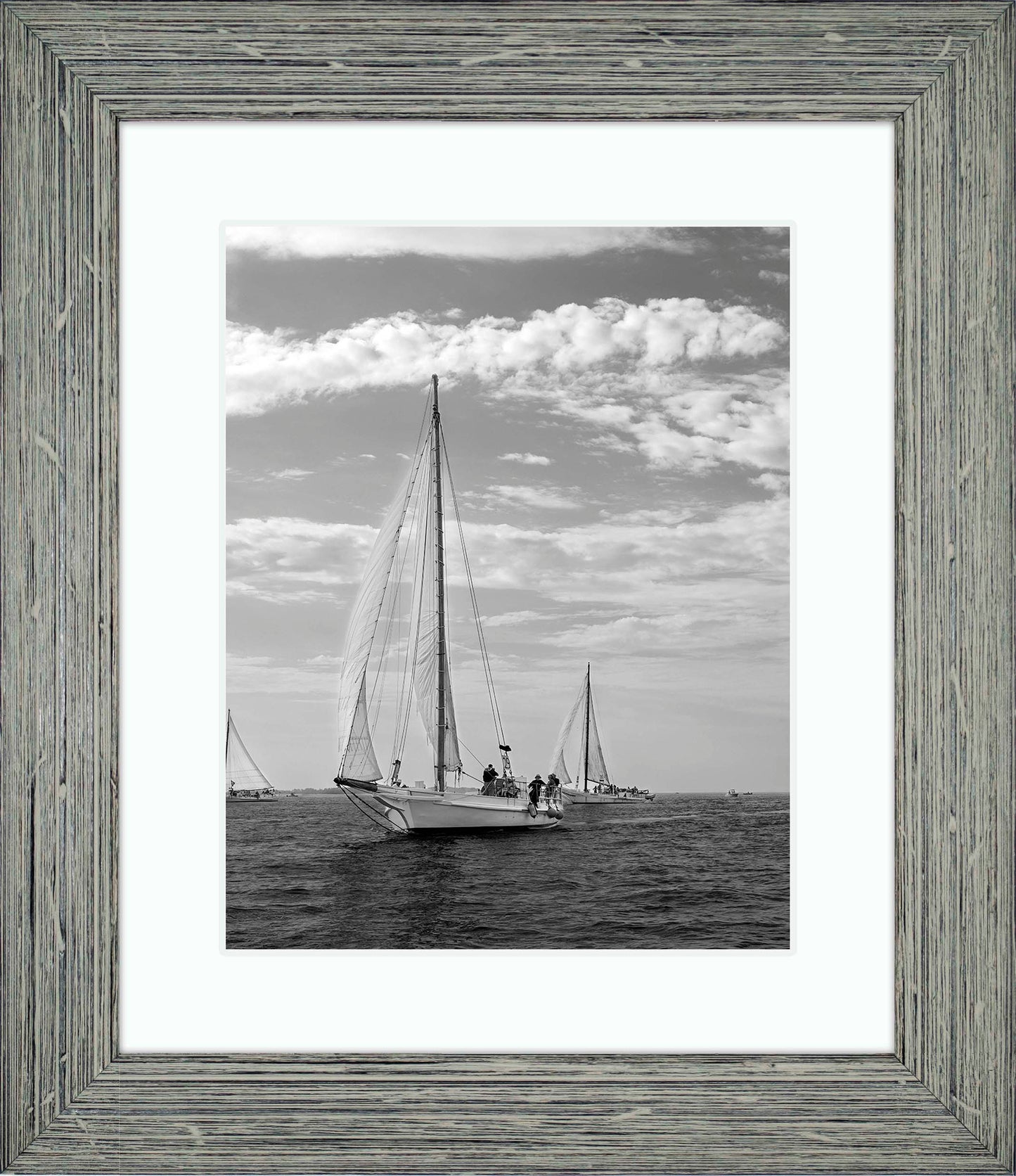 2023 Deal Island Skipjack Races - The Rebecca T Ruark Leading the Kathryn -- Digital Print