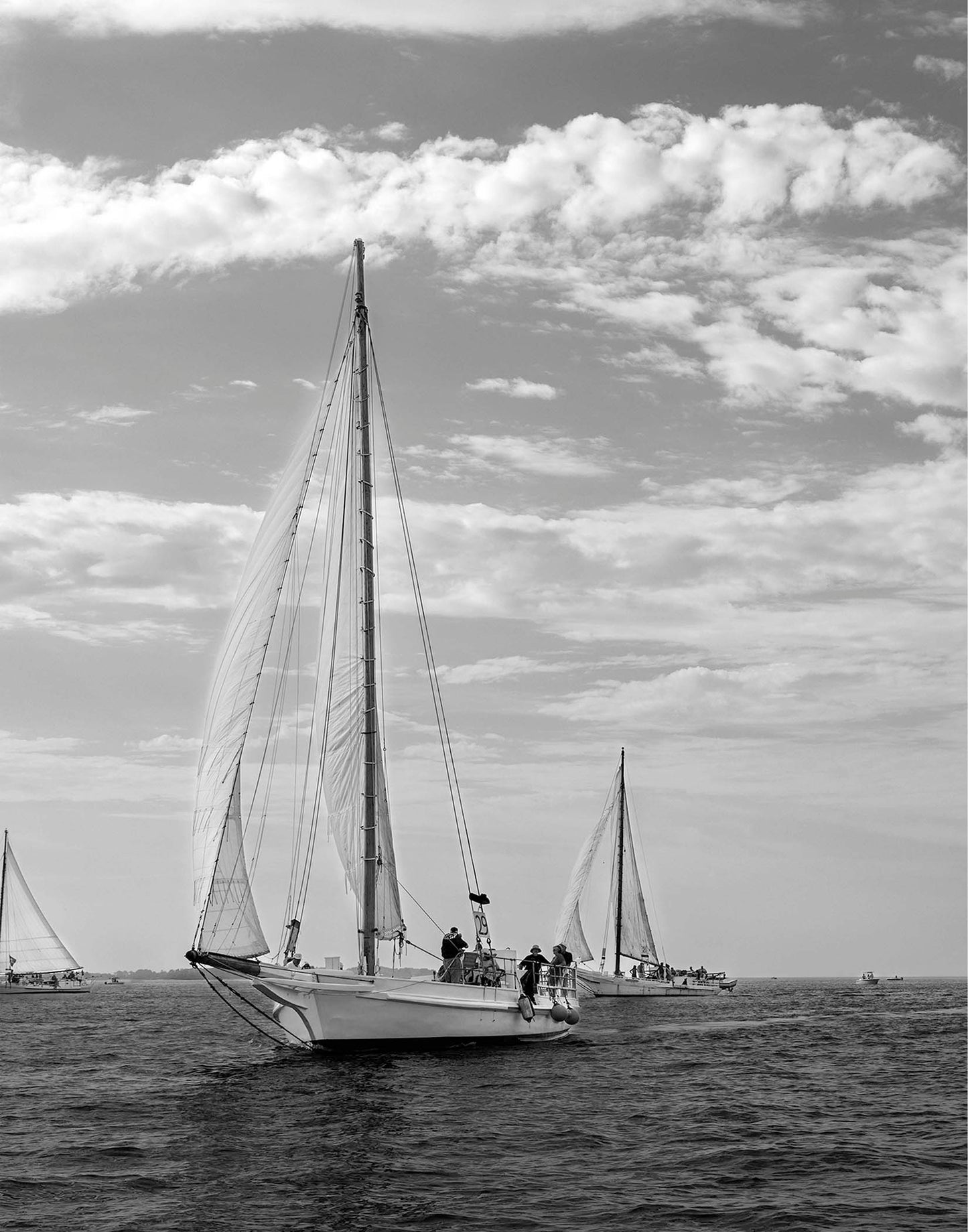 2023 Deal Island Skipjack Races - The Rebecca T Ruark Leading the Kathryn -- Digital Print