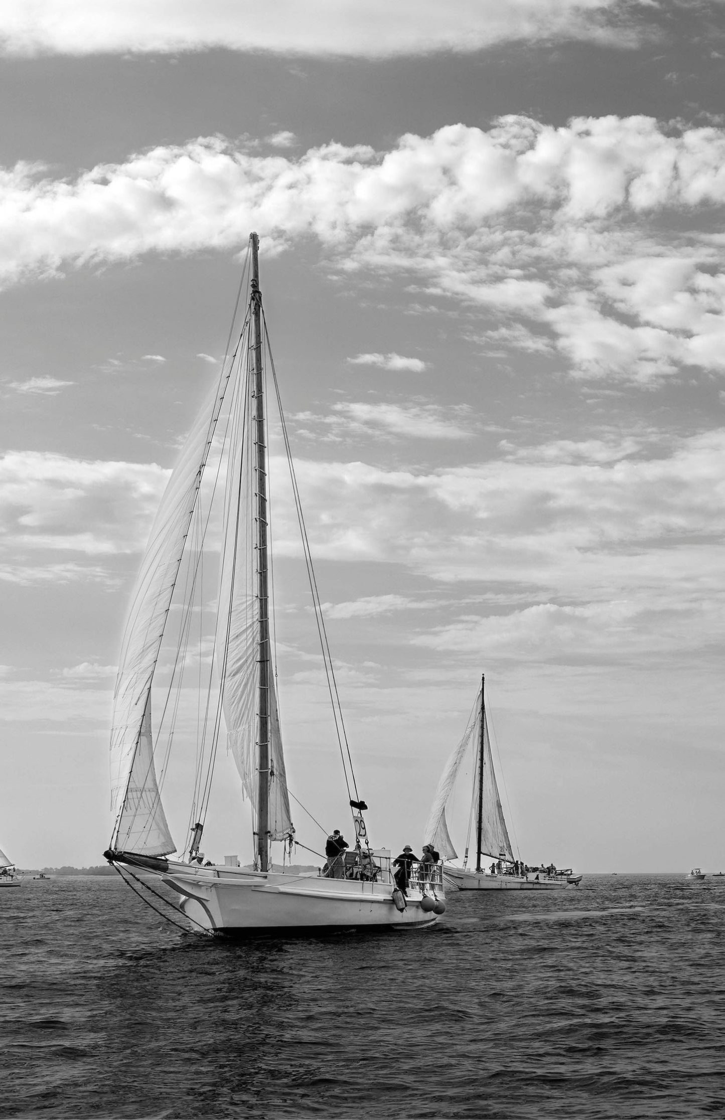 2023 Deal Island Skipjack Races - The Rebecca T Ruark Leading the Kathryn -- Digital Print