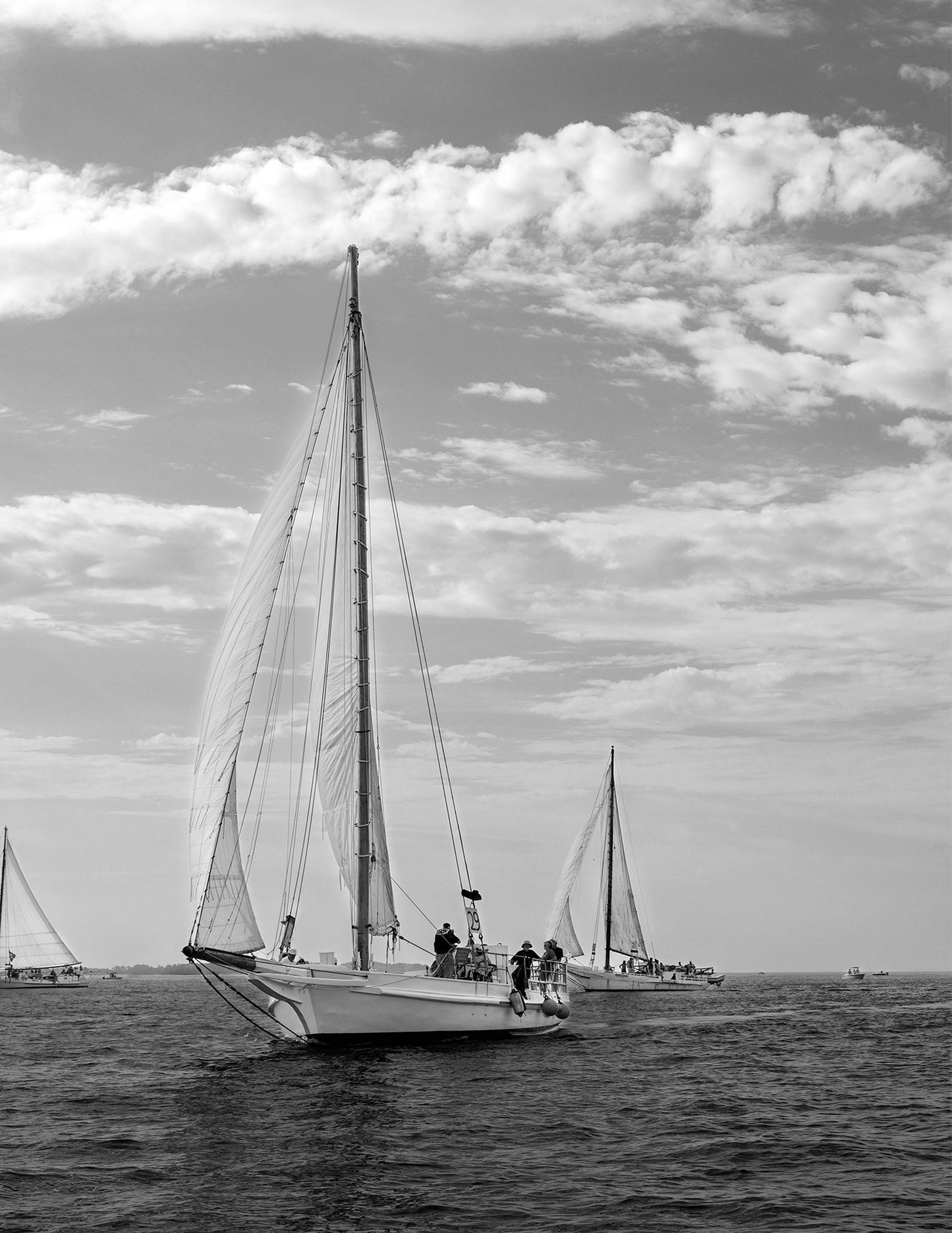2023 Deal Island Skipjack Races - The Rebecca T Ruark Leading the Kathryn -- Digital Print