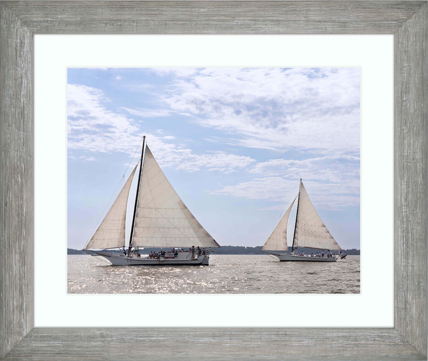 2023 Deal Island Skipjack Races - The Somerset Leads the Ida May -- Digital Print