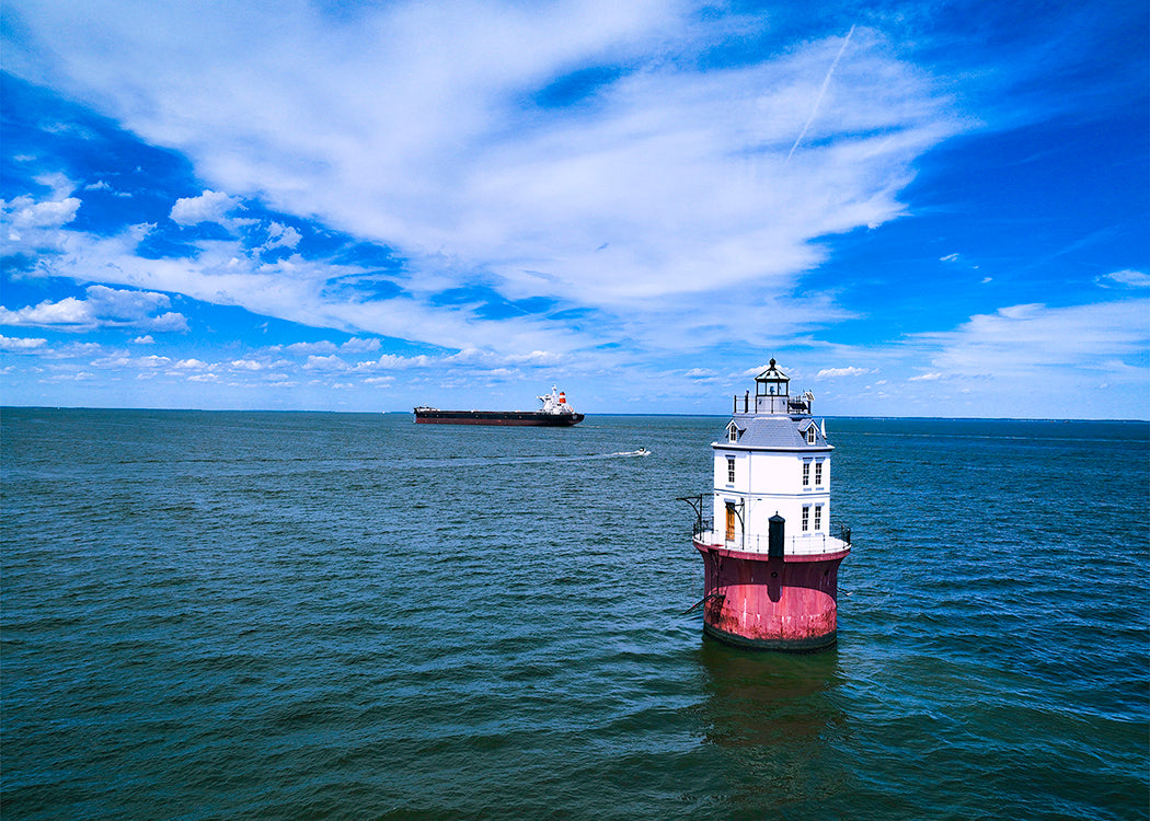 Baltimore Harbor Light -- Digital Print