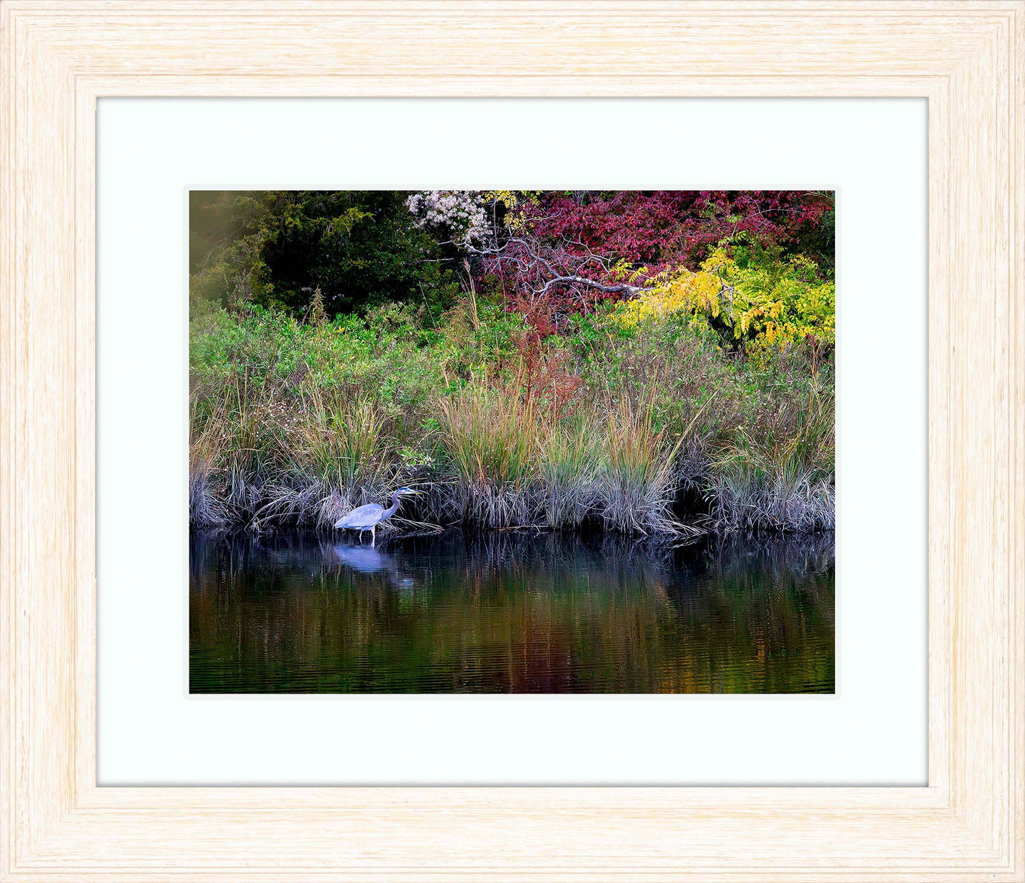 Cadle Creek Heron (Landscape) -- Digital Print
