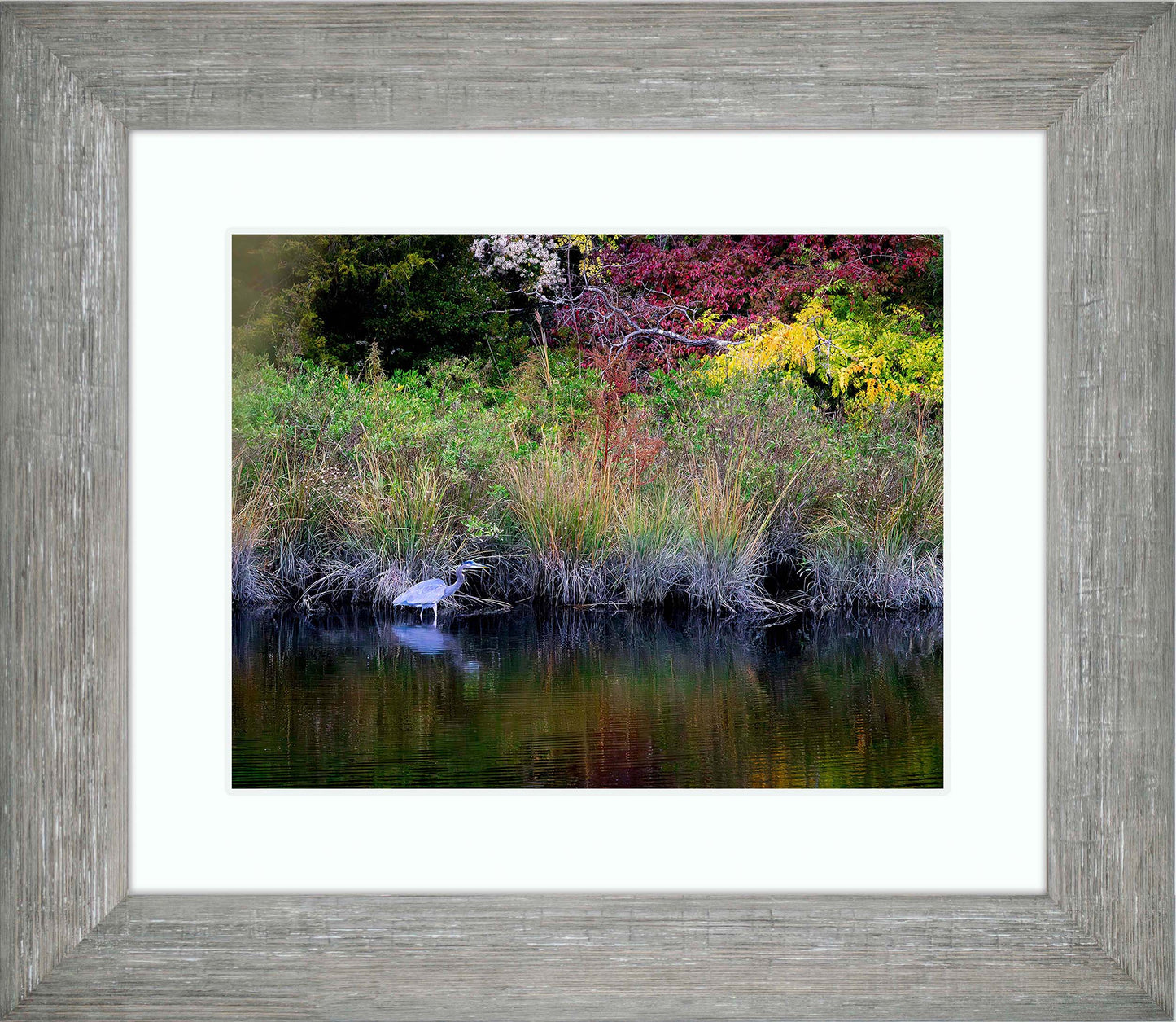 Cadle Creek Heron (Landscape) -- Digital Print