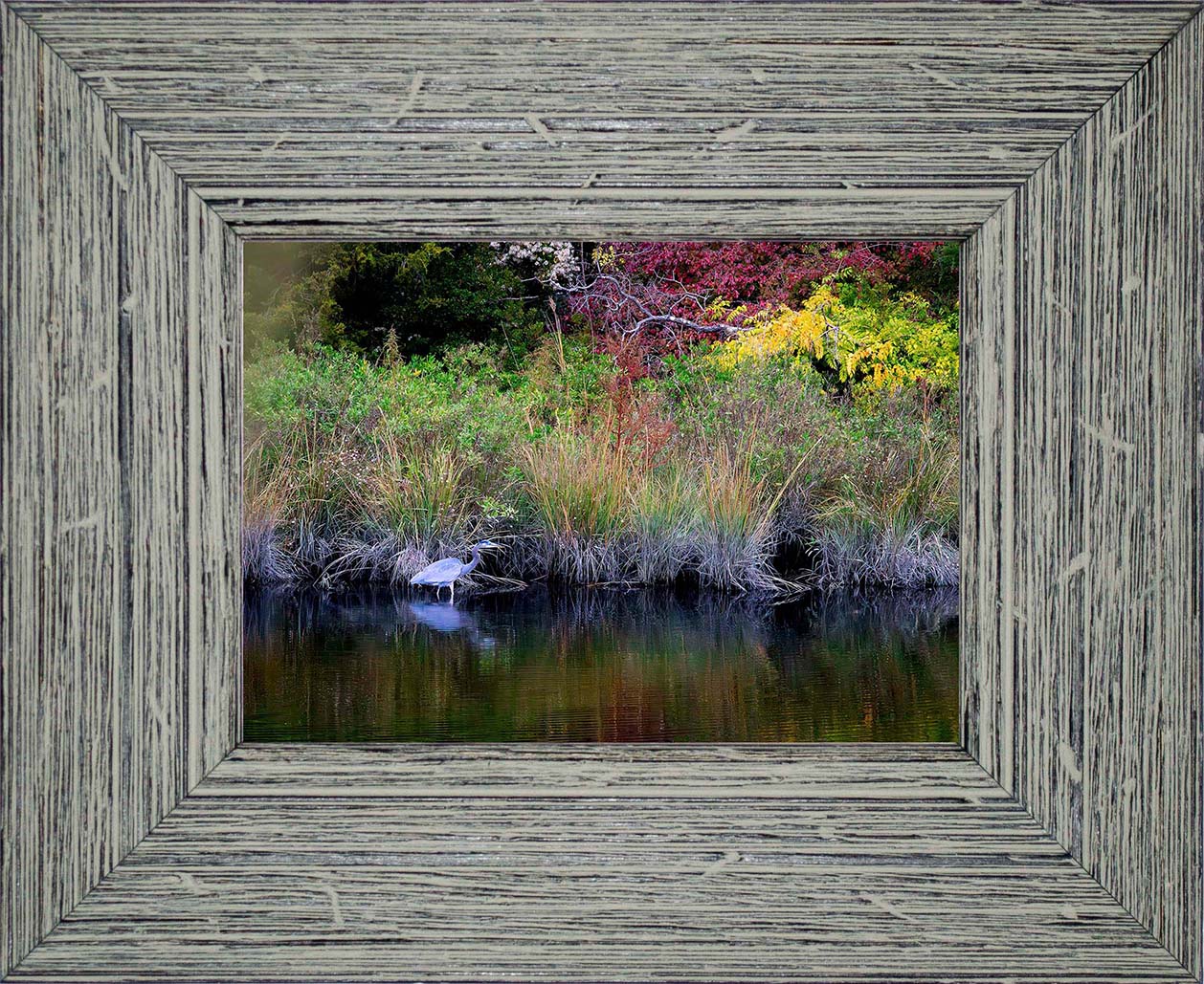 Cadle Creek Heron (Landscape) -- Digital Print