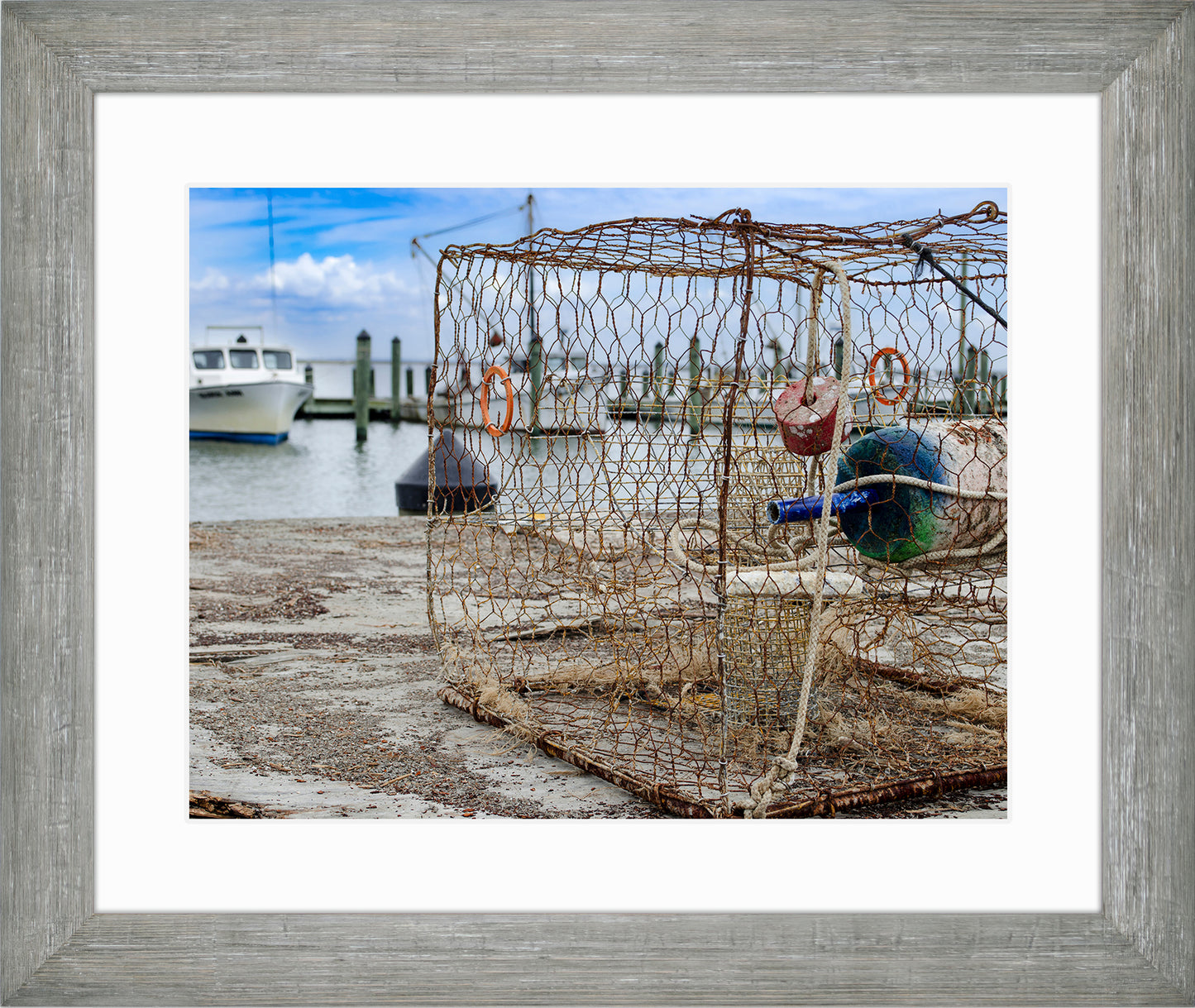 Crab Pot at the Wharf -- Digital Print