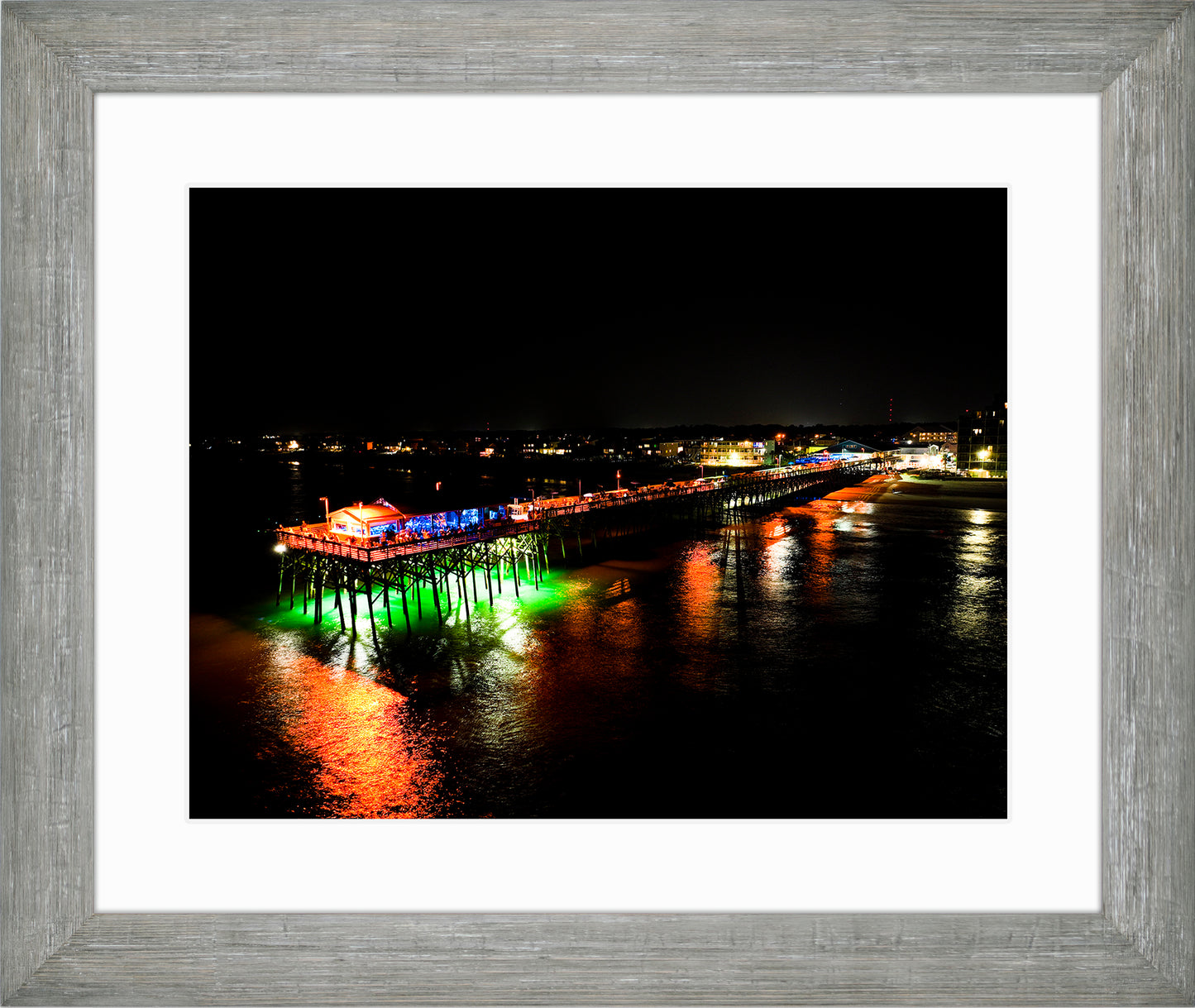 Garden City Pier at Night -- Digital Print
