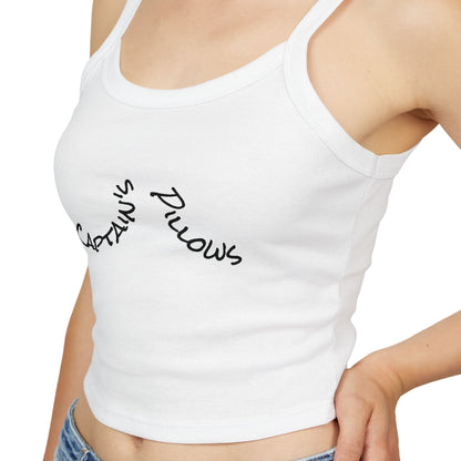 Captain's Pillows Crop Tank — 'ReelNauti' Spaghetti Strap Women's Tank Top