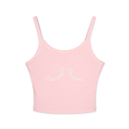 Captain's Pillows Crop Tank — 'ReelNauti' Spaghetti Strap Women's Tank Top