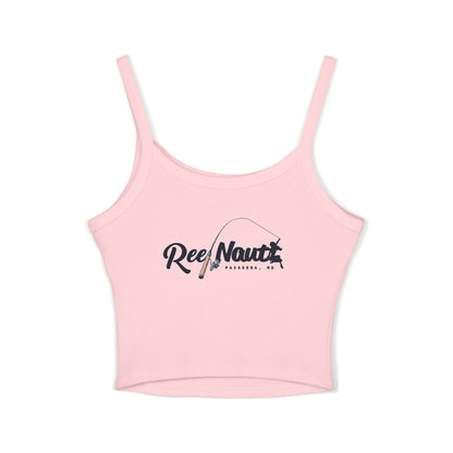 Captain's Pillows Crop Tank — 'ReelNauti' Spaghetti Strap Women's Tank Top