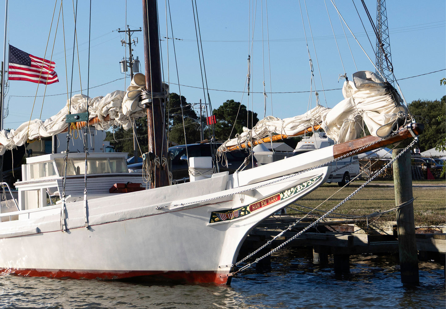 2025 Deal Island Skipjack Races - Han Em Harv at the Blessing