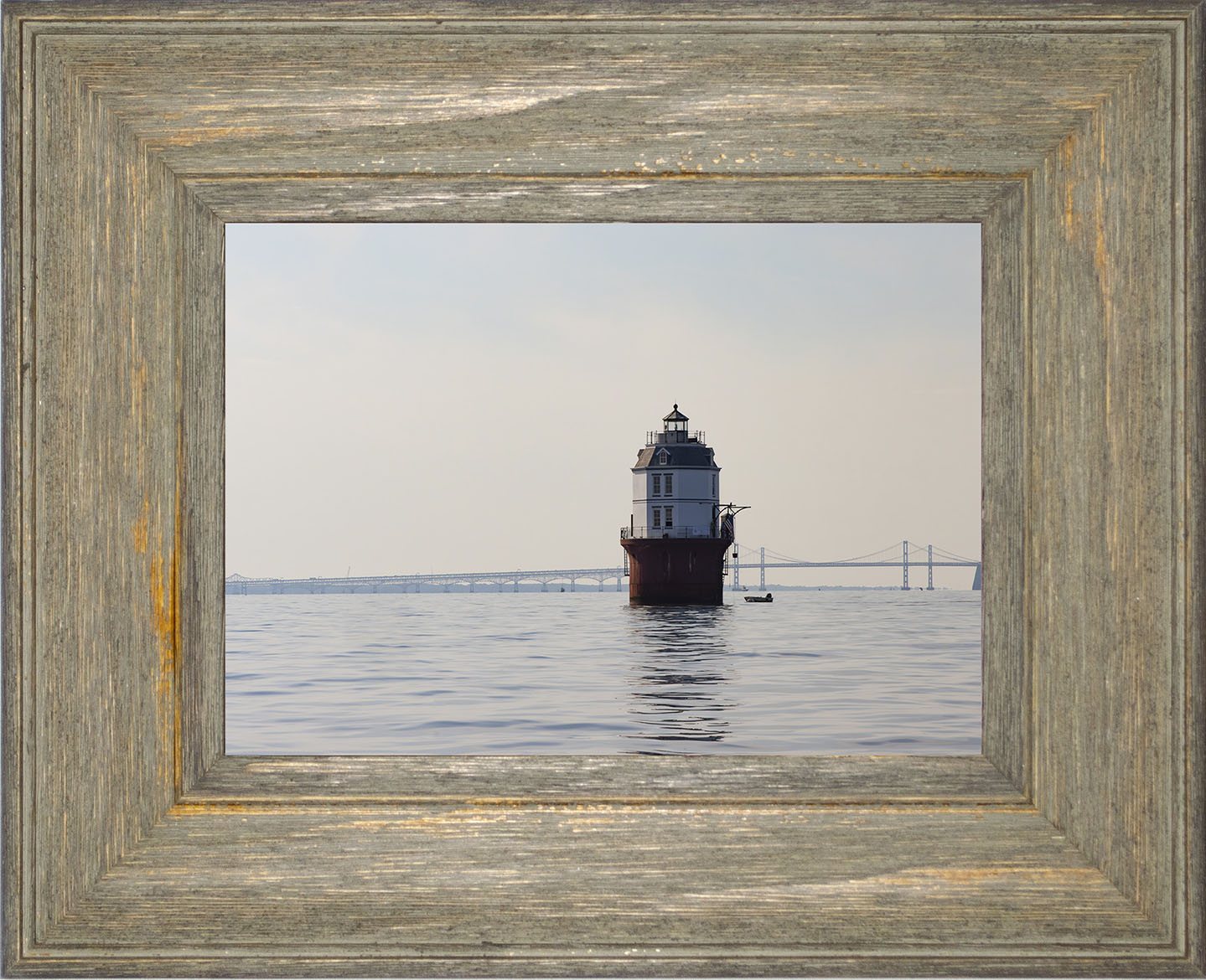 2025 Sandy Point Skipjack Races - Baltimore Harbor Light before the Race