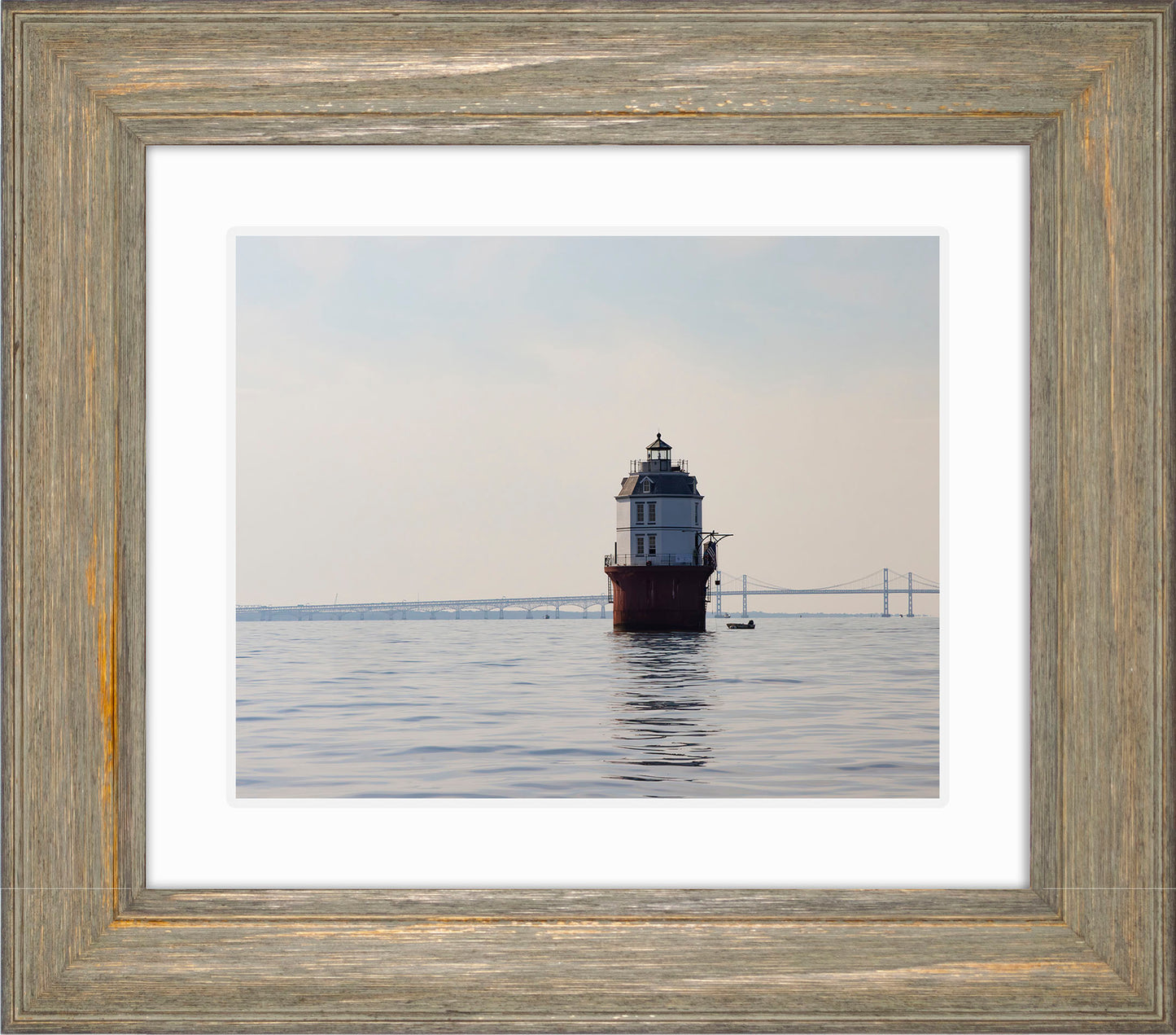 2025 Sandy Point Skipjack Races - Baltimore Harbor Light before the Race