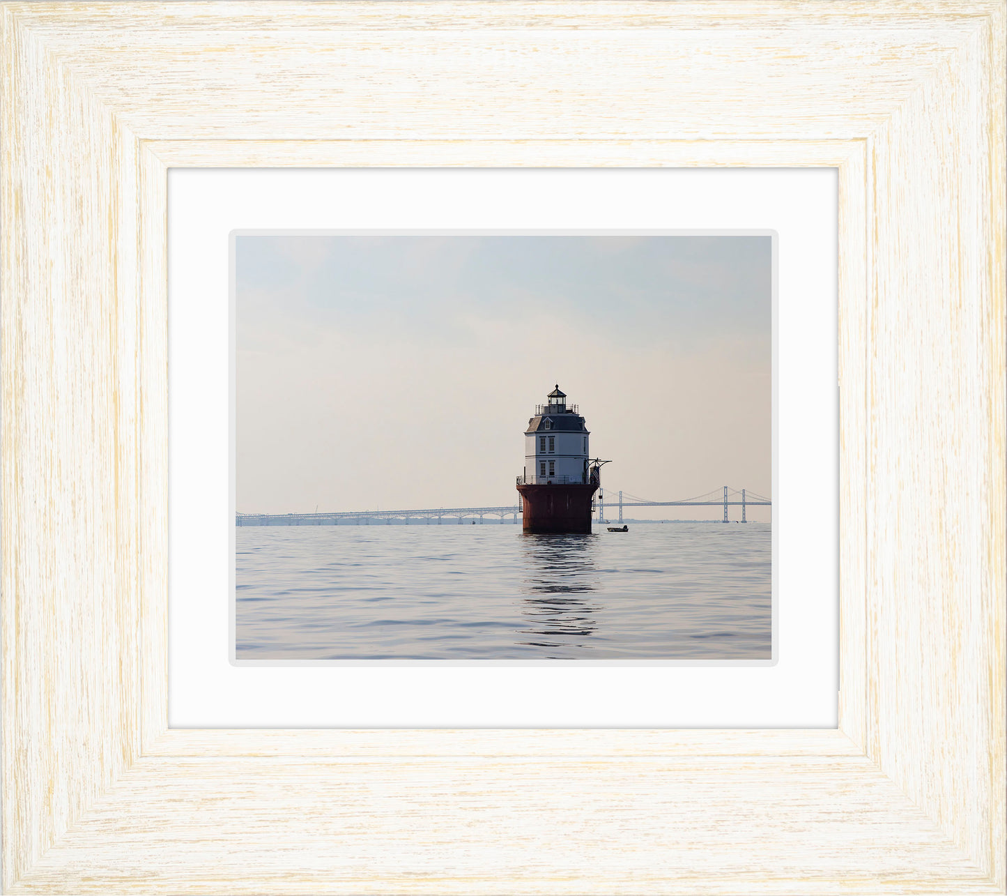 2025 Sandy Point Skipjack Races - Baltimore Harbor Light before the Race
