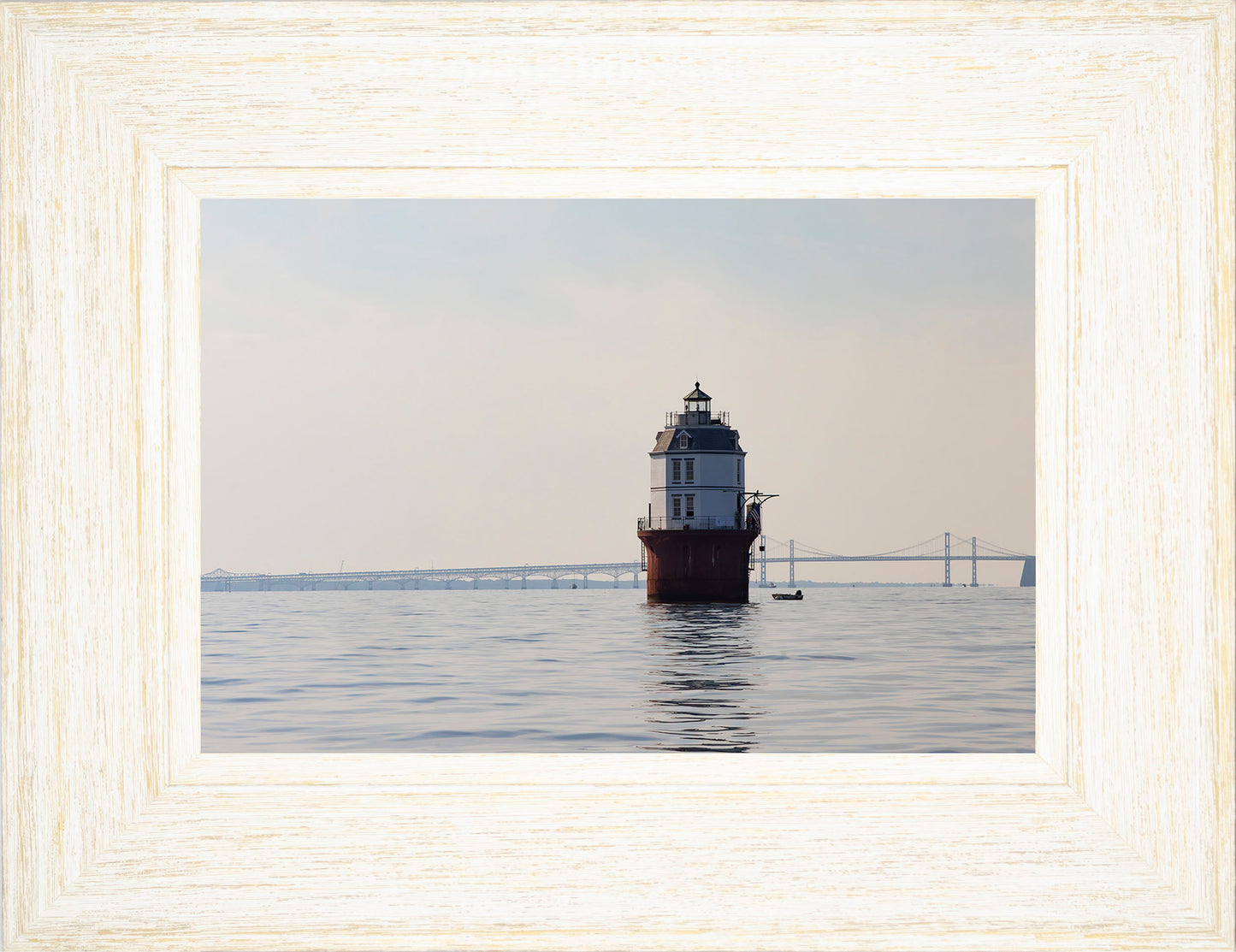 2025 Sandy Point Skipjack Races - Baltimore Harbor Light before the Race