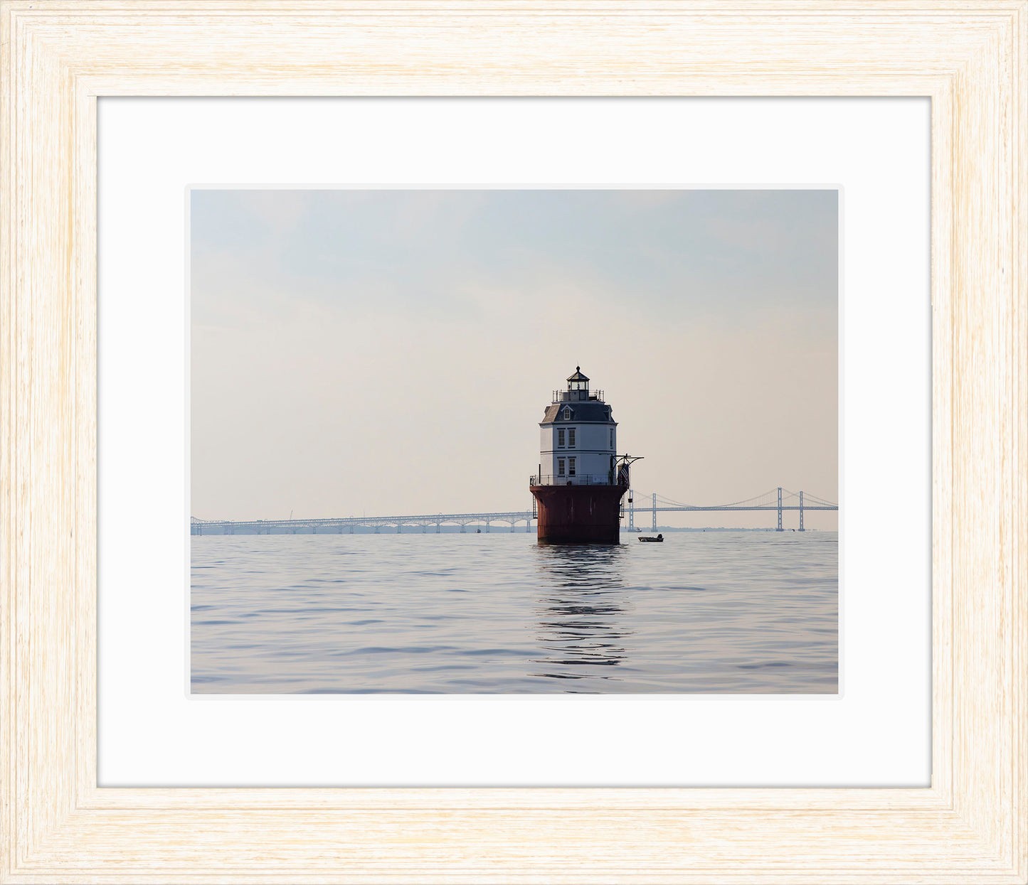 2025 Sandy Point Skipjack Races - Baltimore Harbor Light before the Race