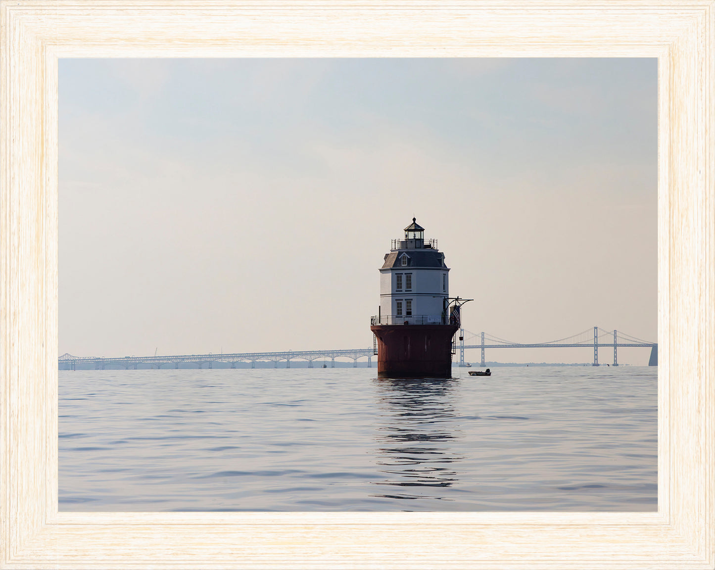 2025 Sandy Point Skipjack Races - Baltimore Harbor Light before the Race