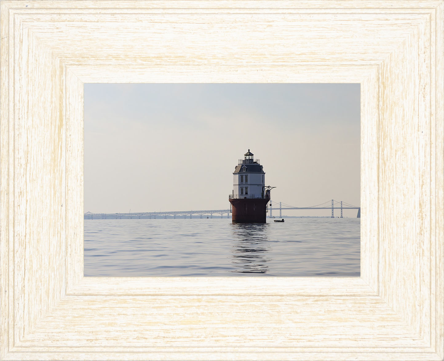 2025 Sandy Point Skipjack Races - Baltimore Harbor Light before the Race
