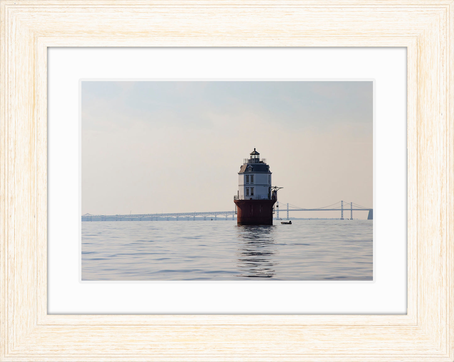 2025 Sandy Point Skipjack Races - Baltimore Harbor Light before the Race