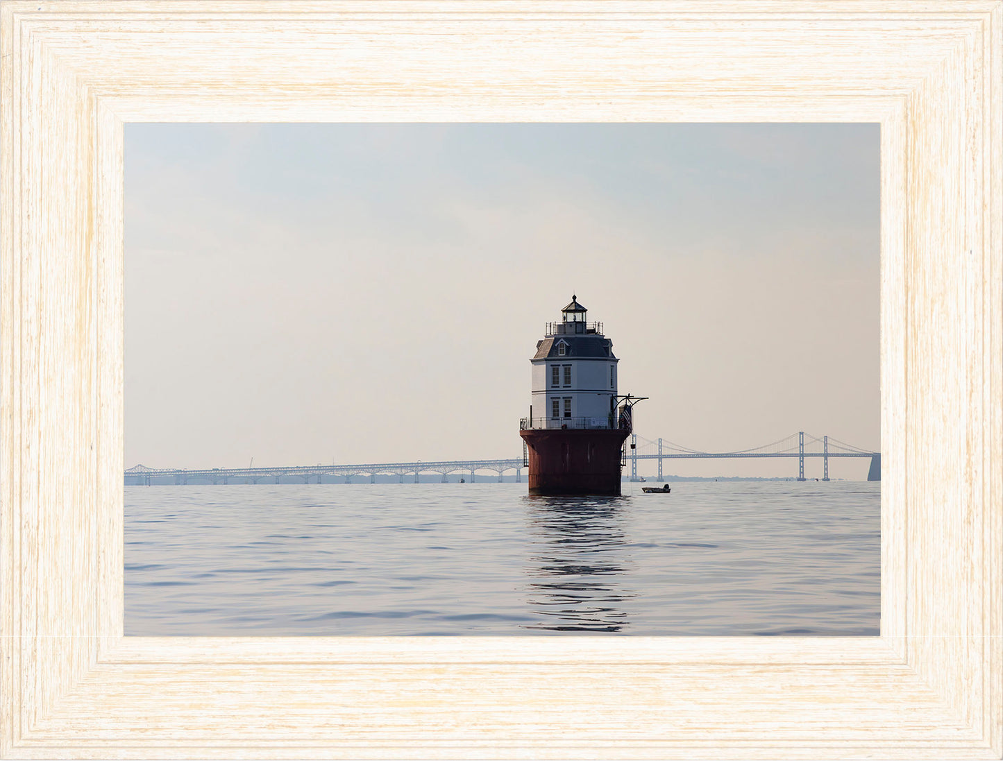 2025 Sandy Point Skipjack Races - Baltimore Harbor Light before the Race