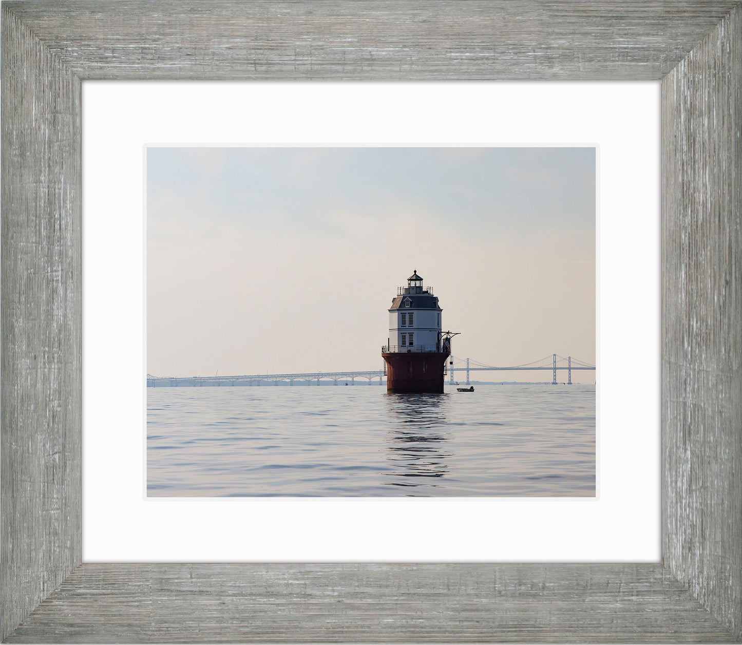2025 Sandy Point Skipjack Races - Baltimore Harbor Light before the Race
