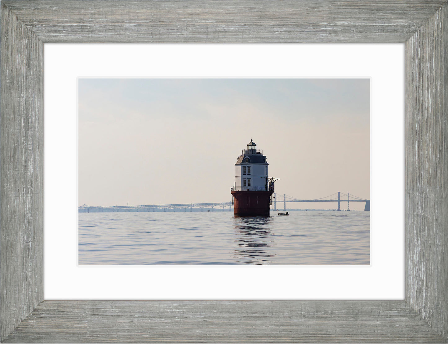 2025 Sandy Point Skipjack Races - Baltimore Harbor Light before the Race