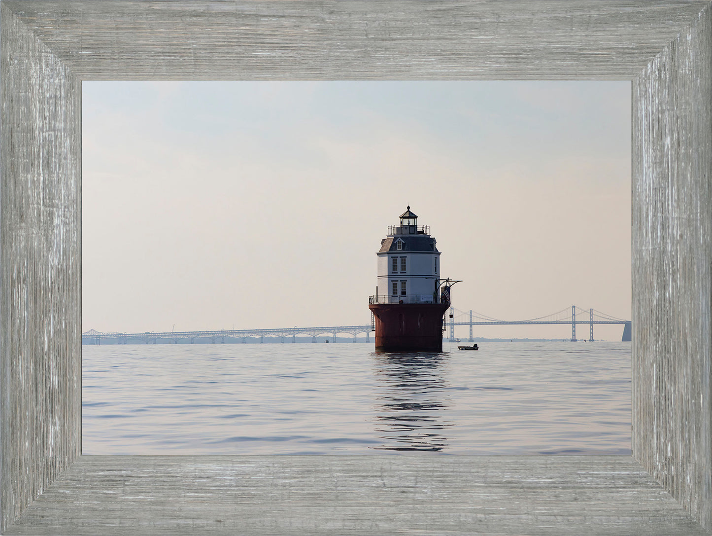 2025 Sandy Point Skipjack Races - Baltimore Harbor Light before the Race