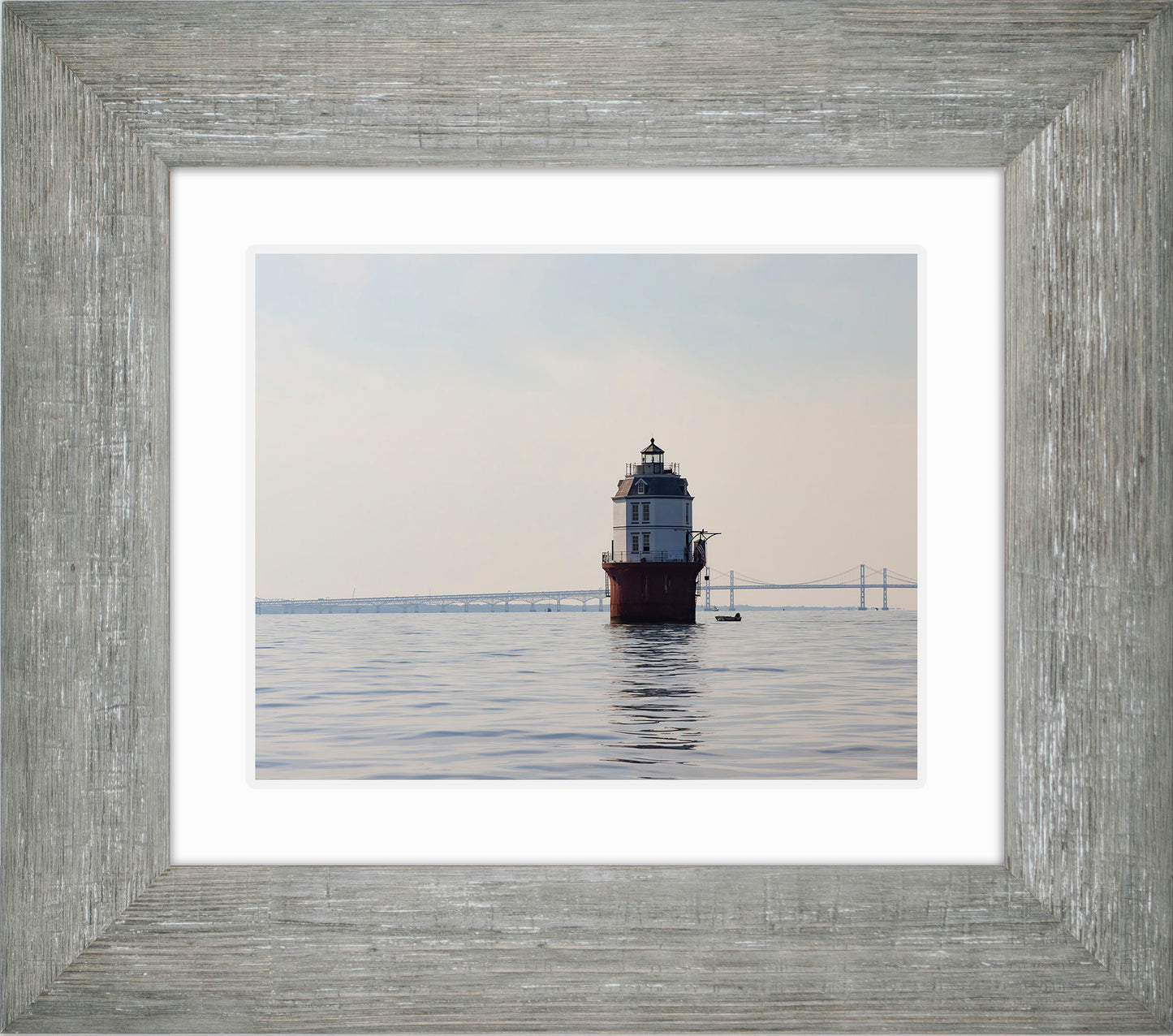 2025 Sandy Point Skipjack Races - Baltimore Harbor Light before the Race