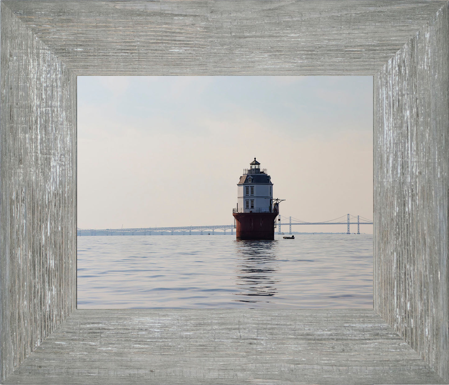 2025 Sandy Point Skipjack Races - Baltimore Harbor Light before the Race