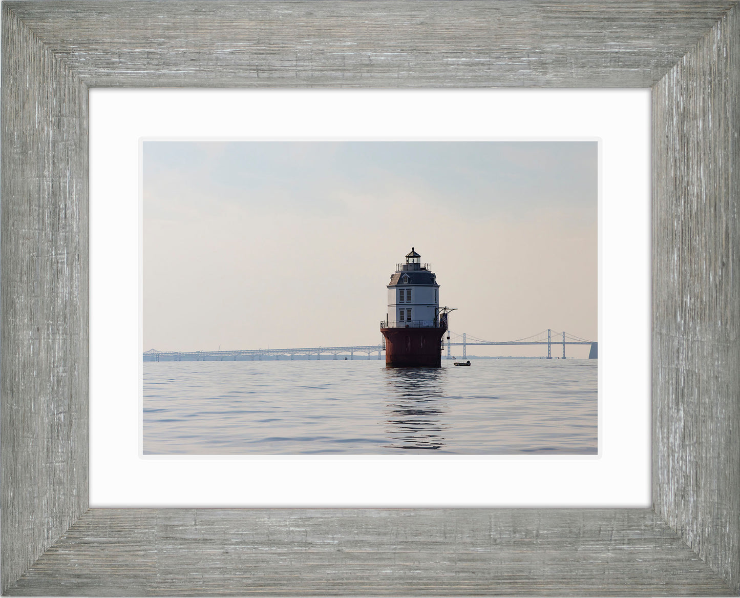 2025 Sandy Point Skipjack Races - Baltimore Harbor Light before the Race