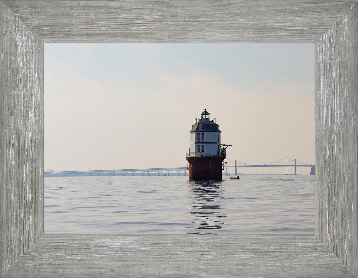 2025 Sandy Point Skipjack Races - Baltimore Harbor Light before the Race