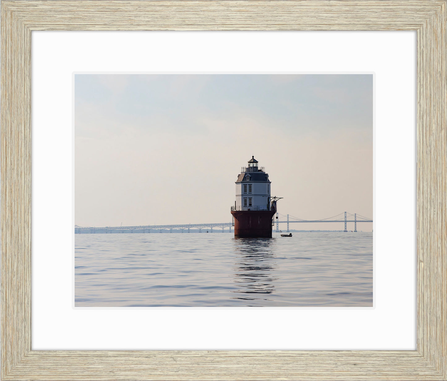 2025 Sandy Point Skipjack Races - Baltimore Harbor Light before the Race