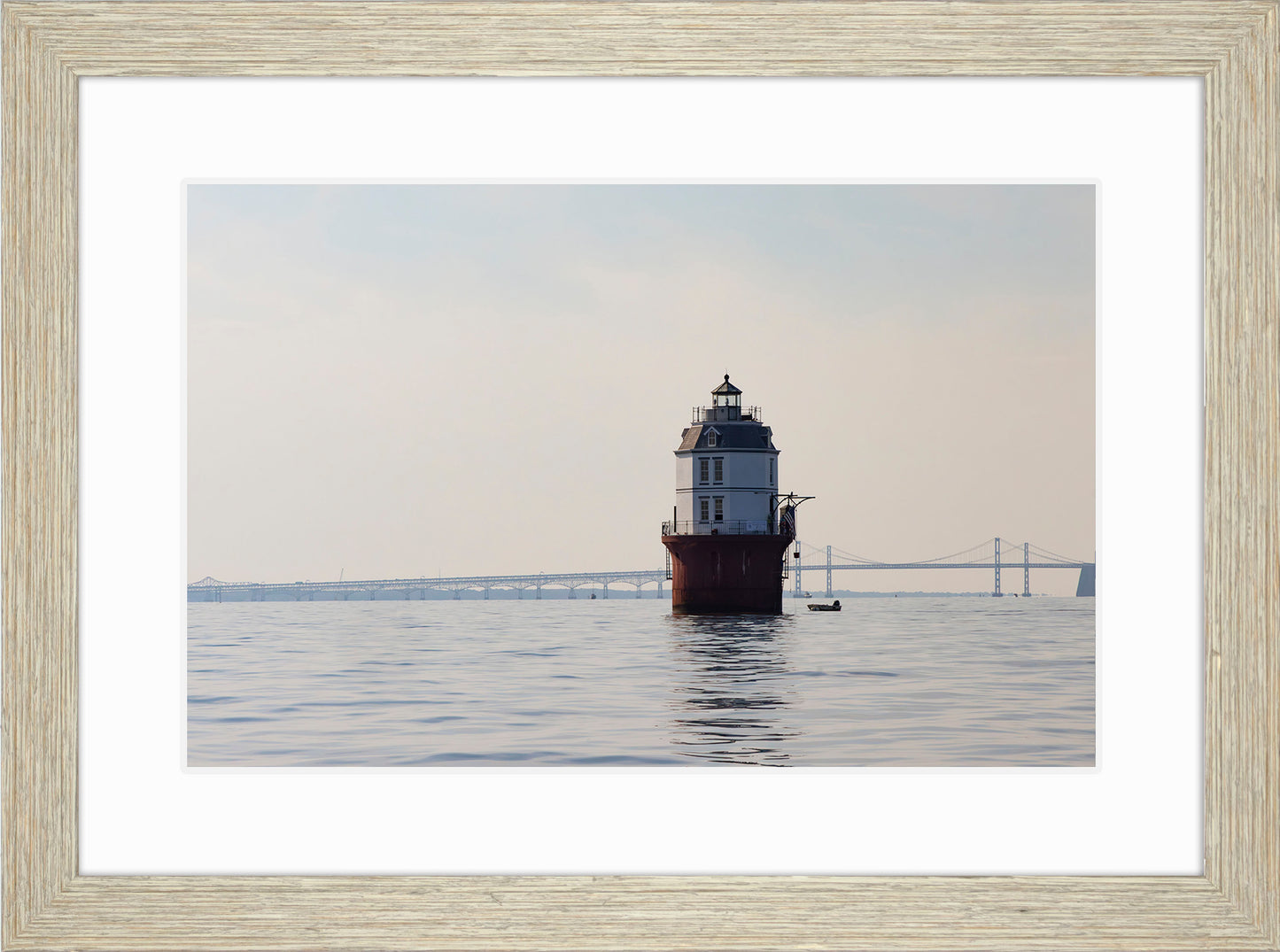 2025 Sandy Point Skipjack Races - Baltimore Harbor Light before the Race