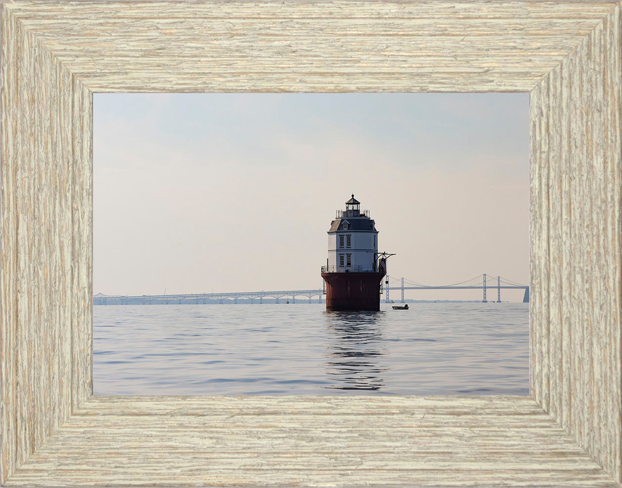 2025 Sandy Point Skipjack Races - Baltimore Harbor Light before the Race