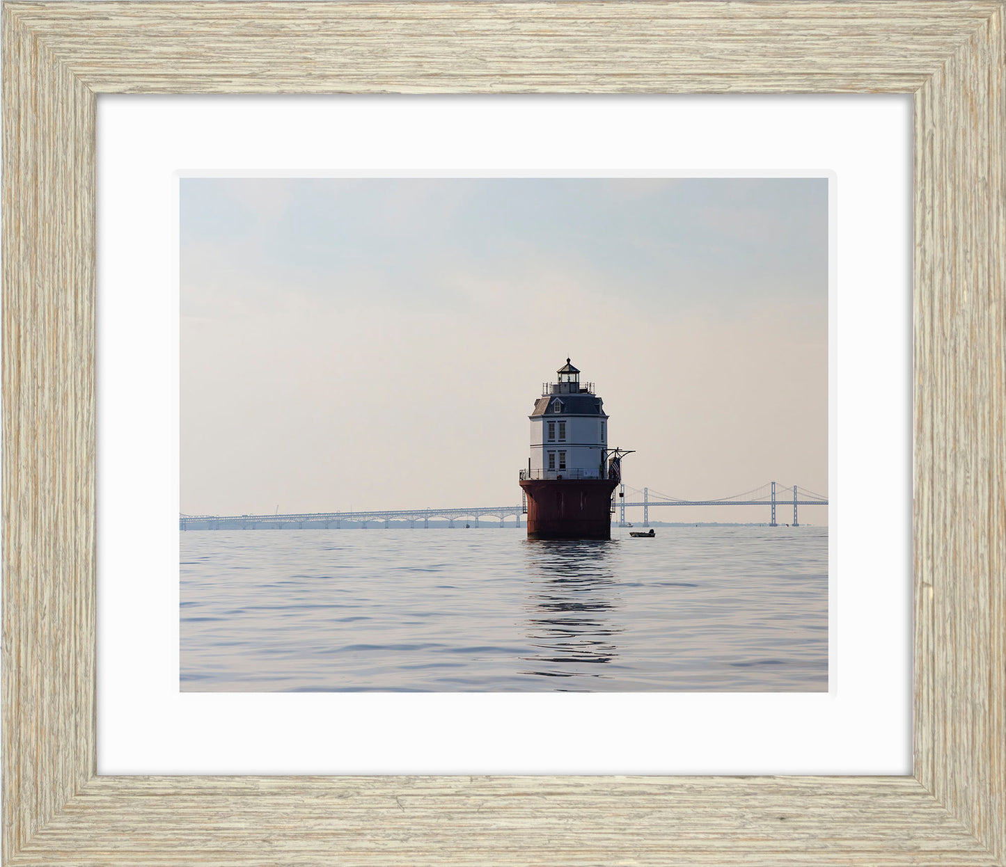 2025 Sandy Point Skipjack Races - Baltimore Harbor Light before the Race