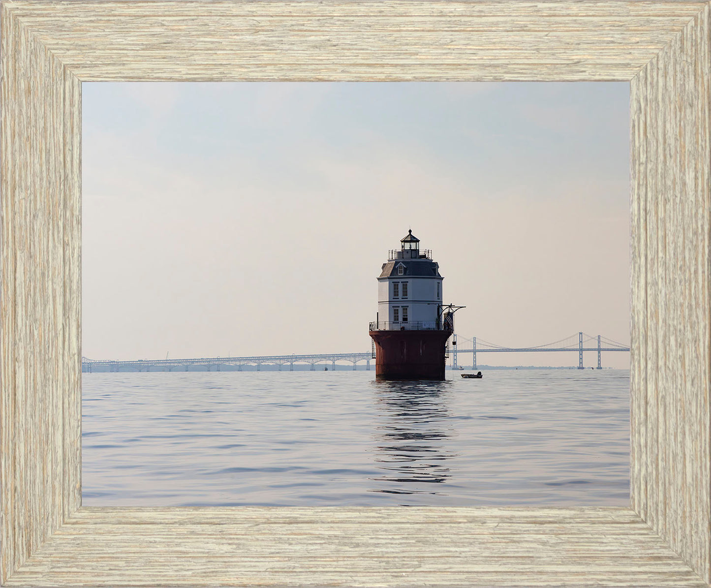2025 Sandy Point Skipjack Races - Baltimore Harbor Light before the Race