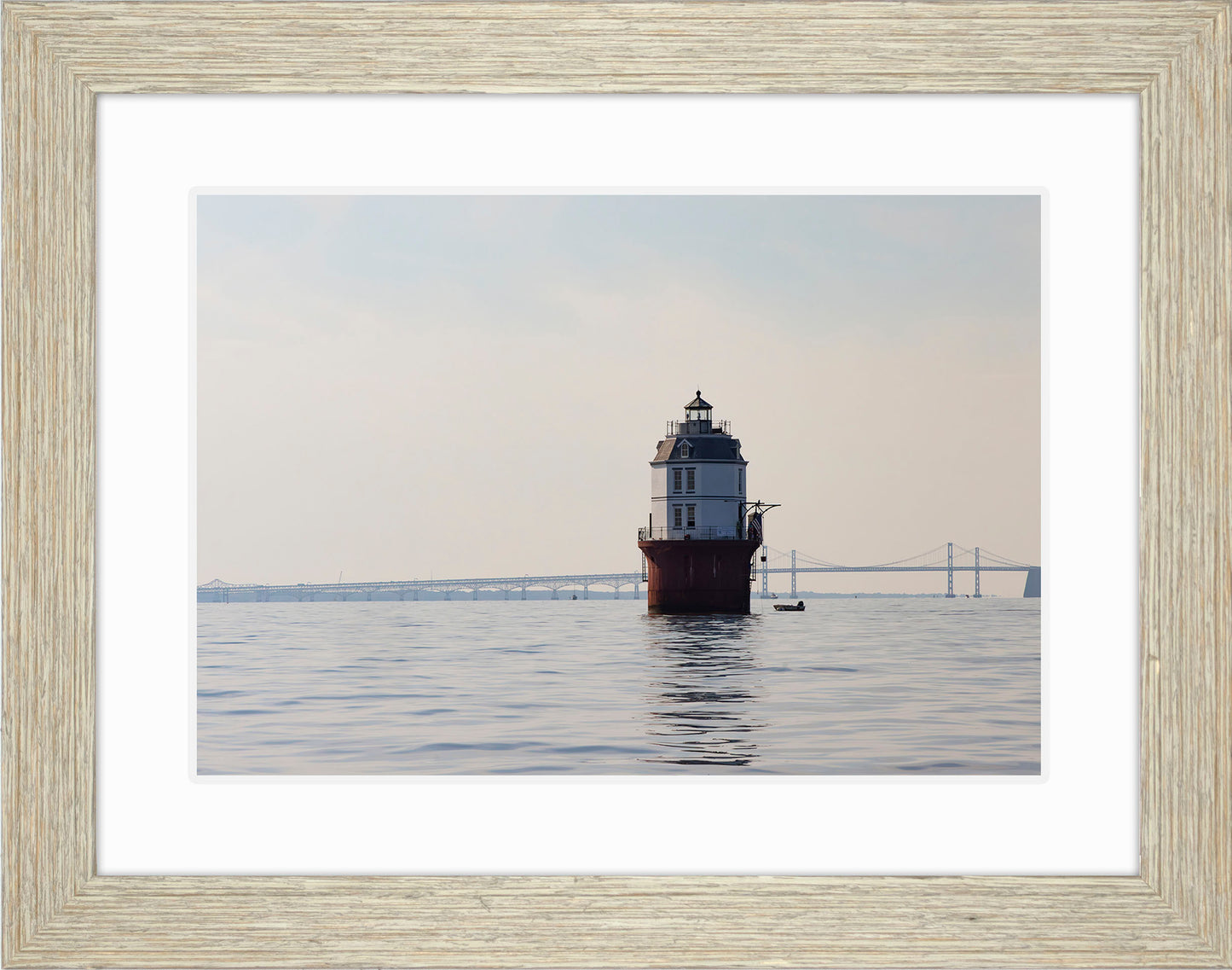 2025 Sandy Point Skipjack Races - Baltimore Harbor Light before the Race