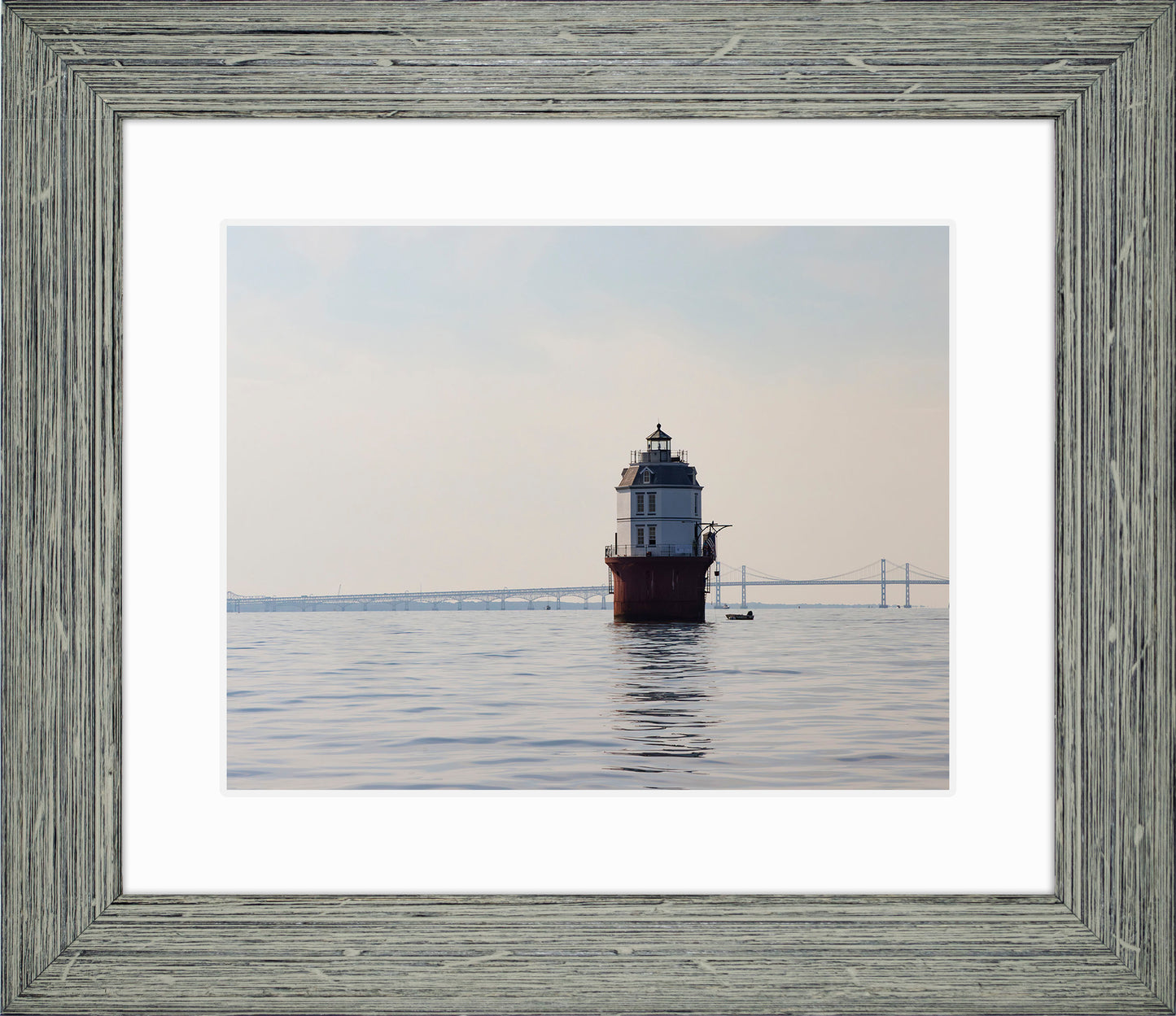 2025 Sandy Point Skipjack Races - Baltimore Harbor Light before the Race