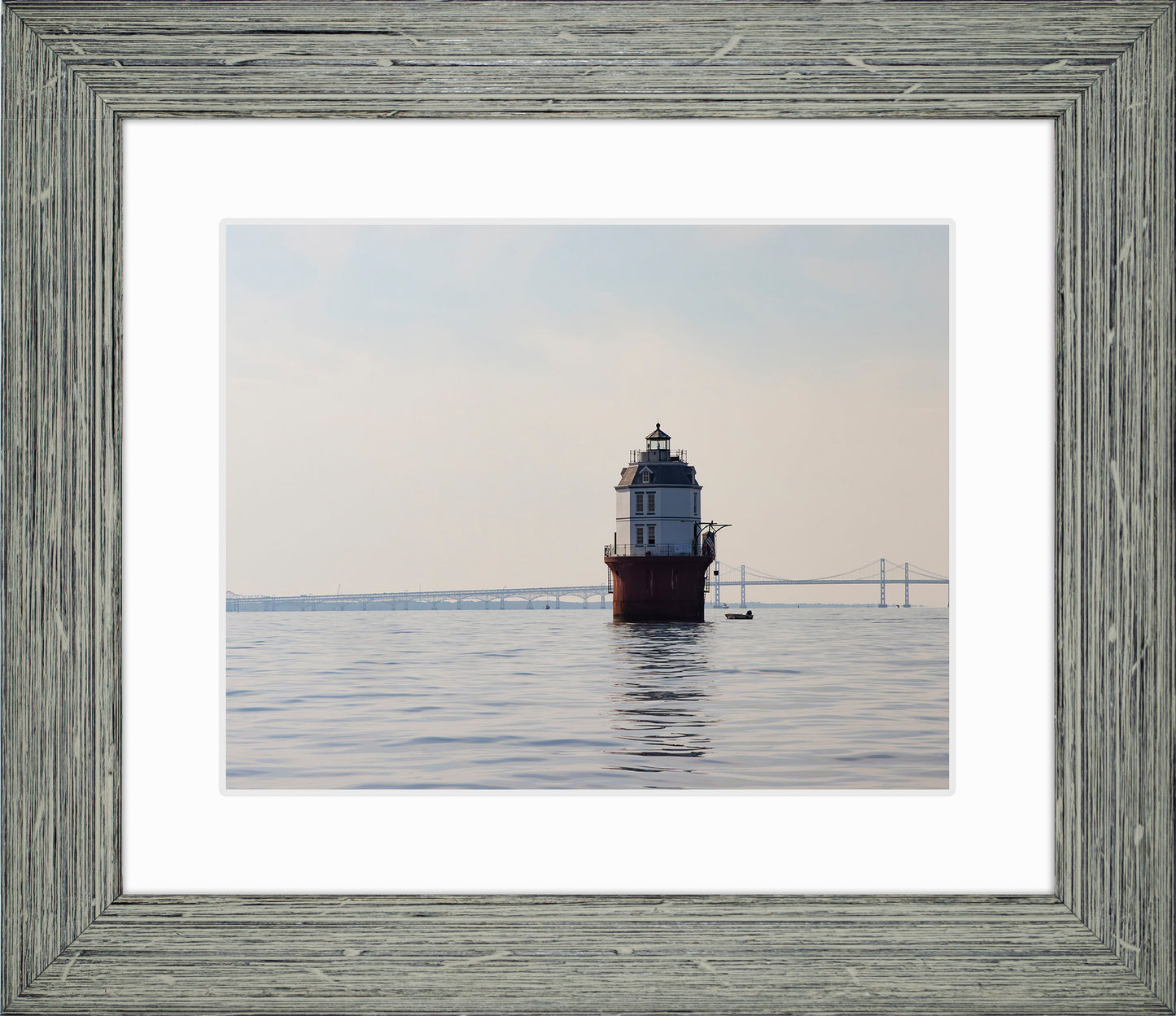 2025 Sandy Point Skipjack Races - Baltimore Harbor Light before the Race