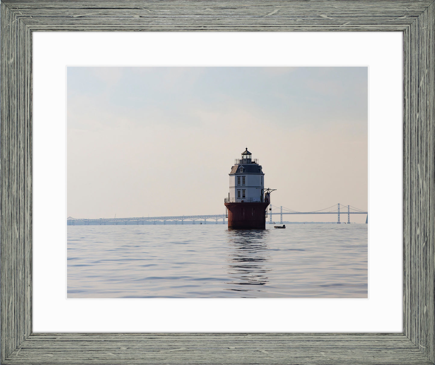 2025 Sandy Point Skipjack Races - Baltimore Harbor Light before the Race