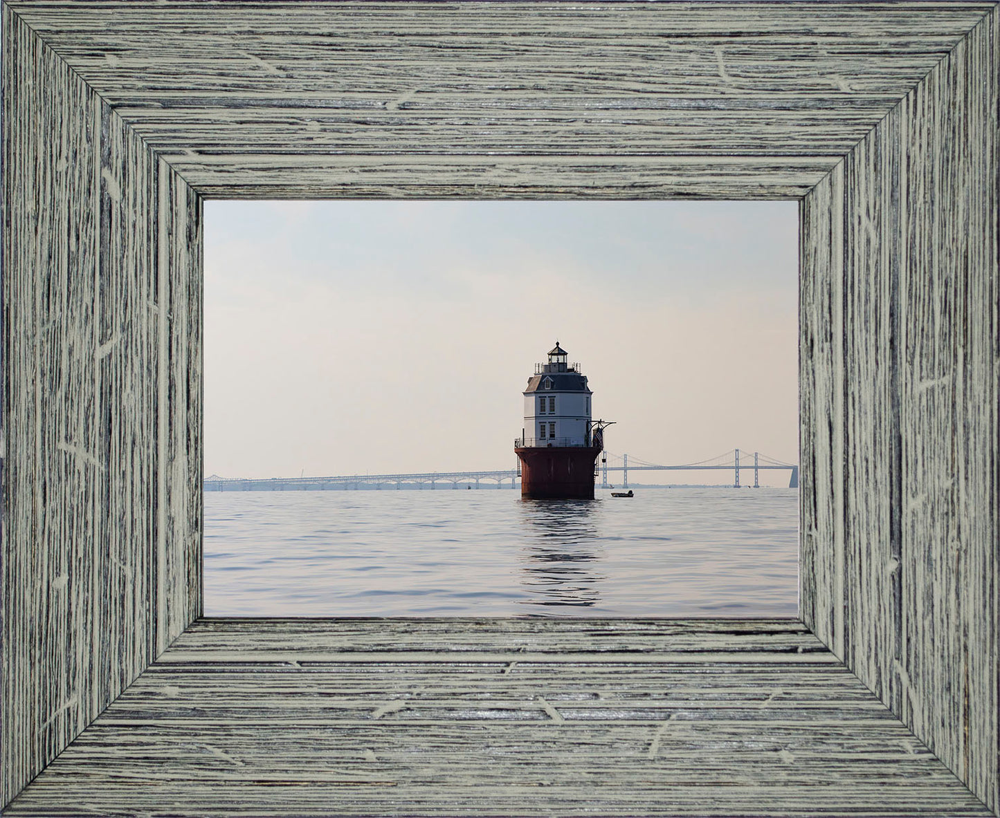 2025 Sandy Point Skipjack Races - Baltimore Harbor Light before the Race